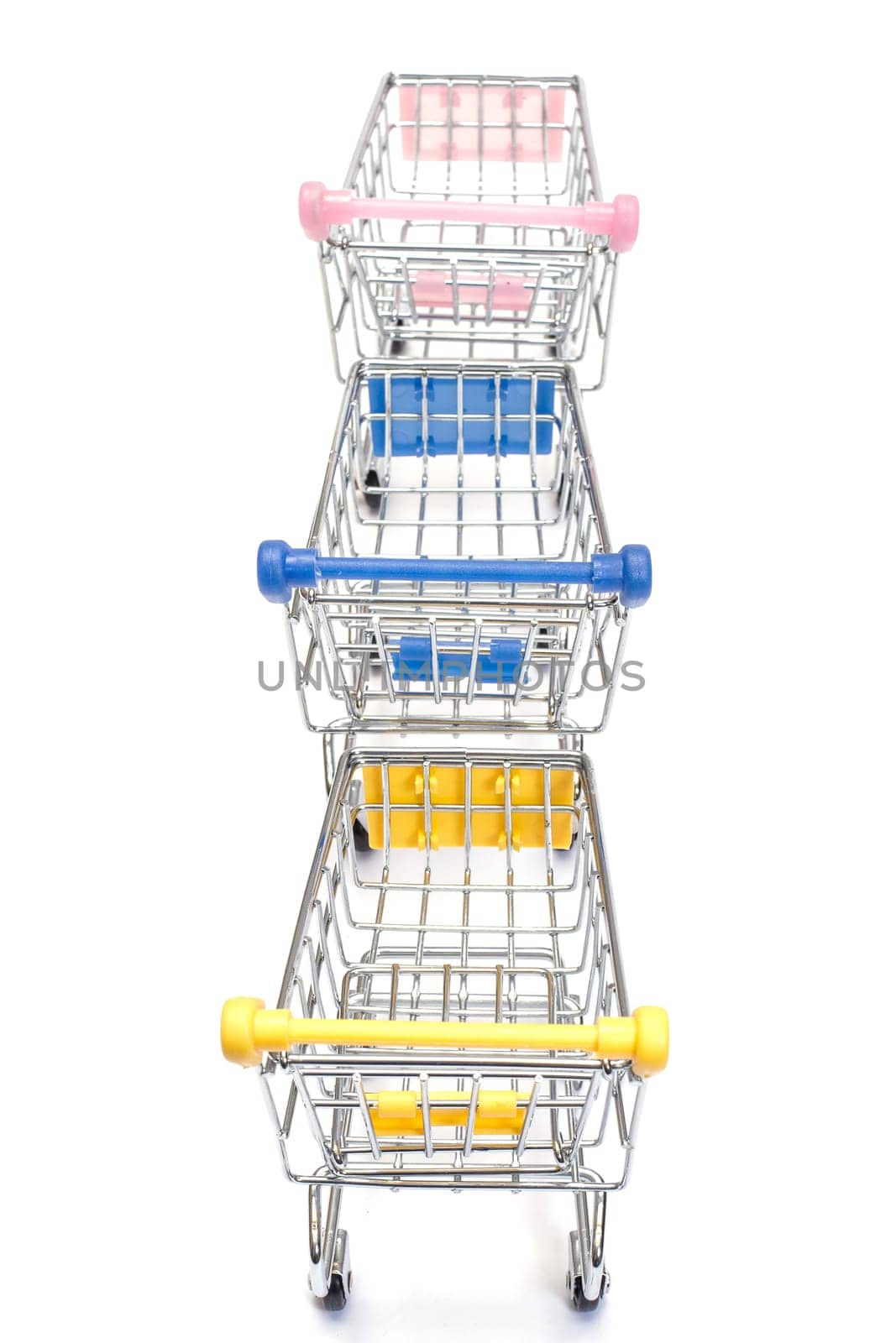 Shopping carts isolated on white background