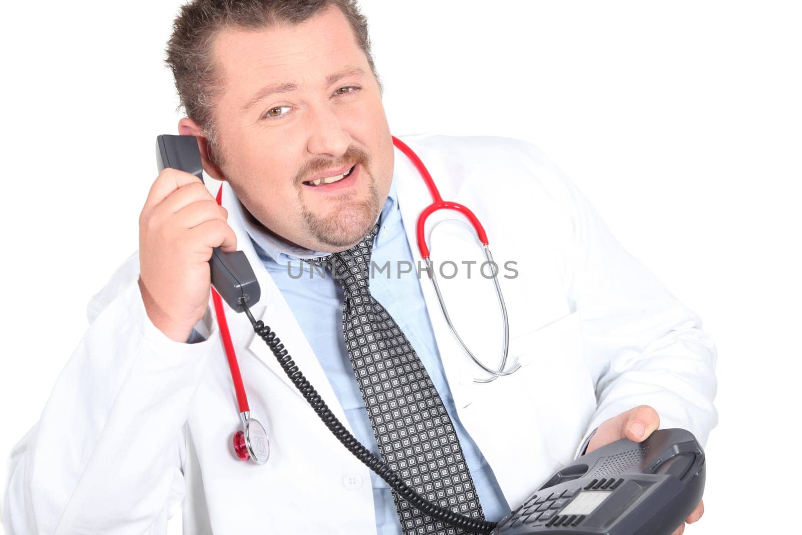 Doctor calling patient with results