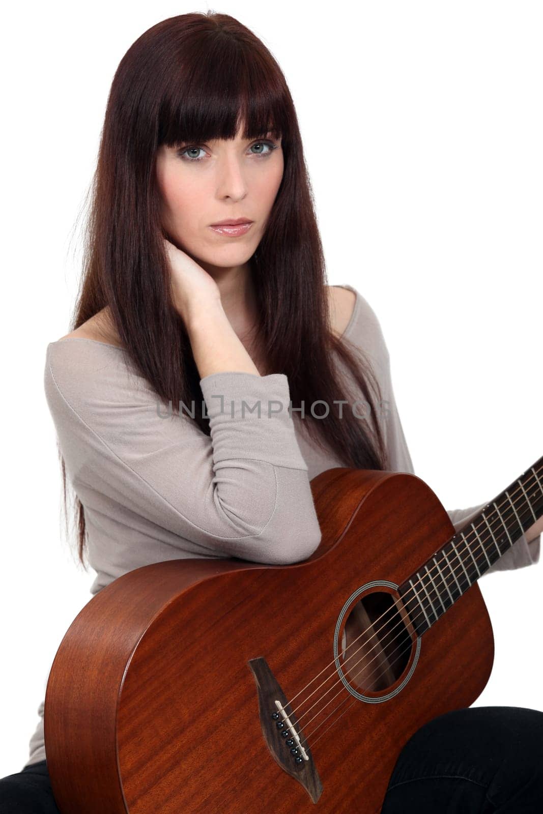 Woman with guitar