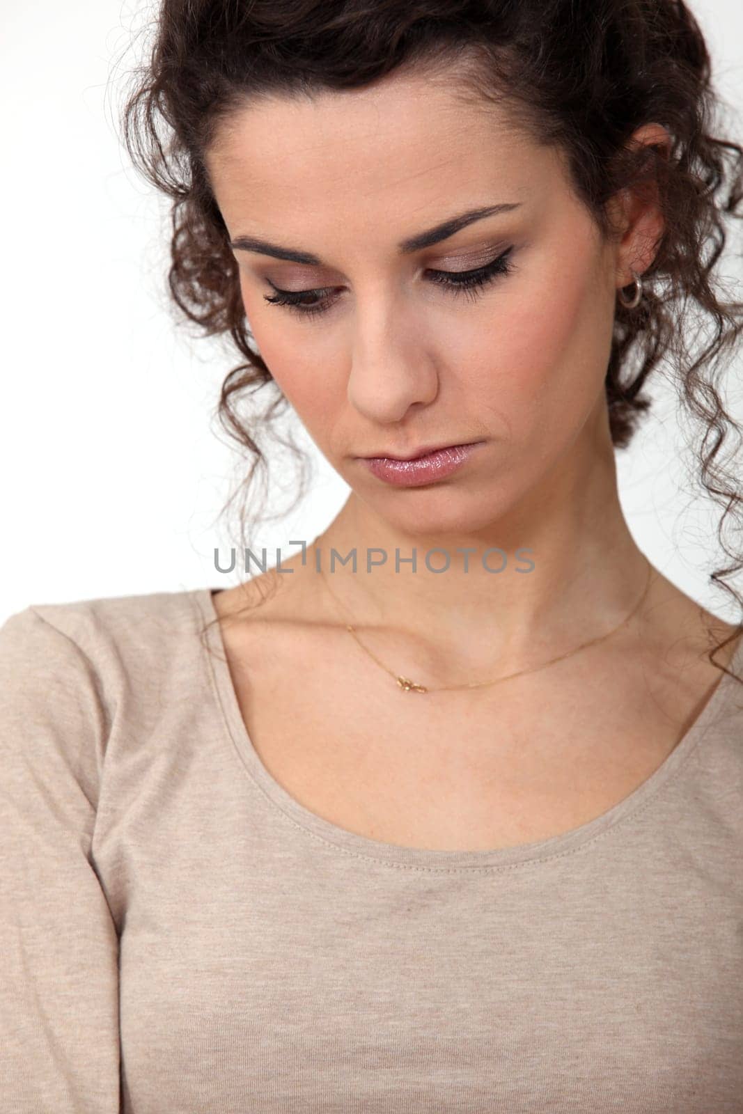 Portrait of a sad woman