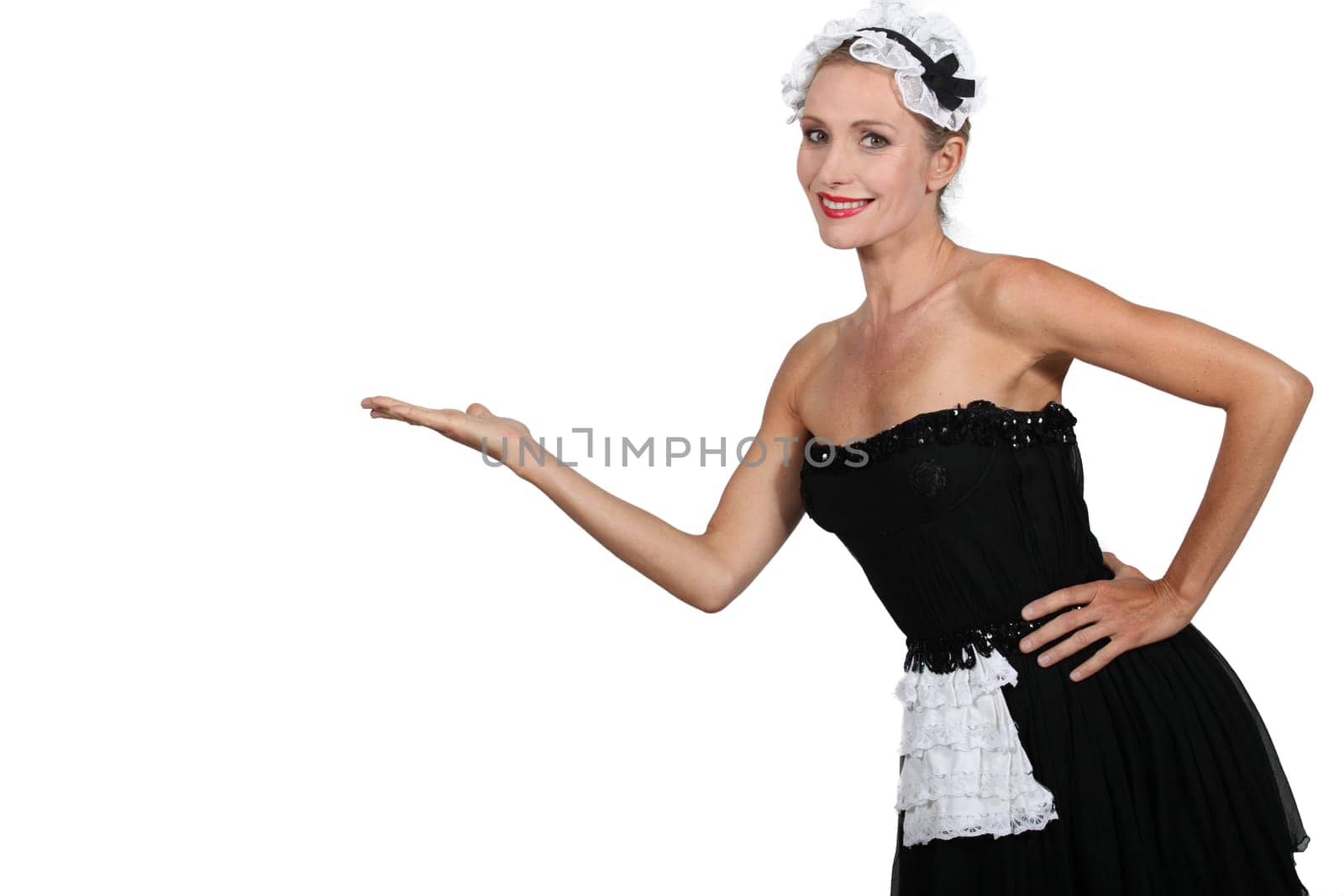 portrait of a woman in maid costume
