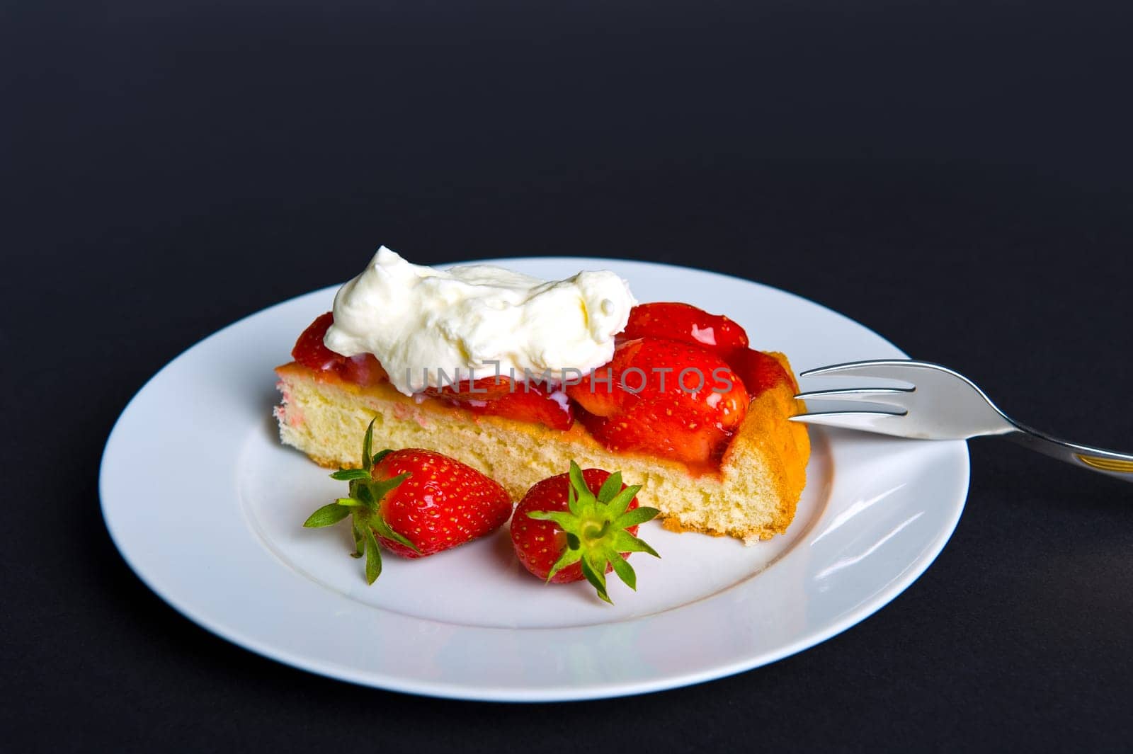 Strawberry- Cake with Whipping Cream
