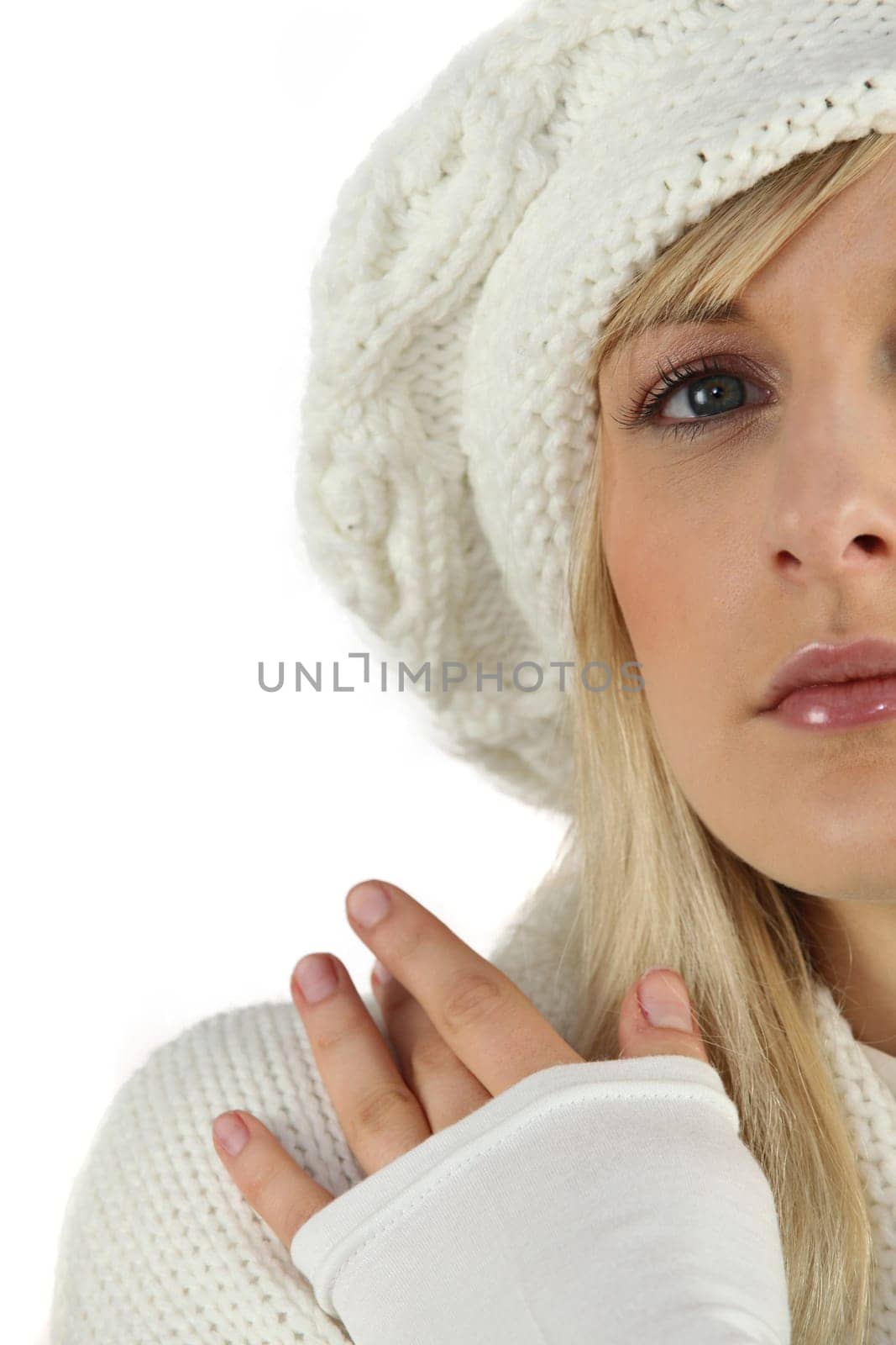 Woman dressed for cold weather