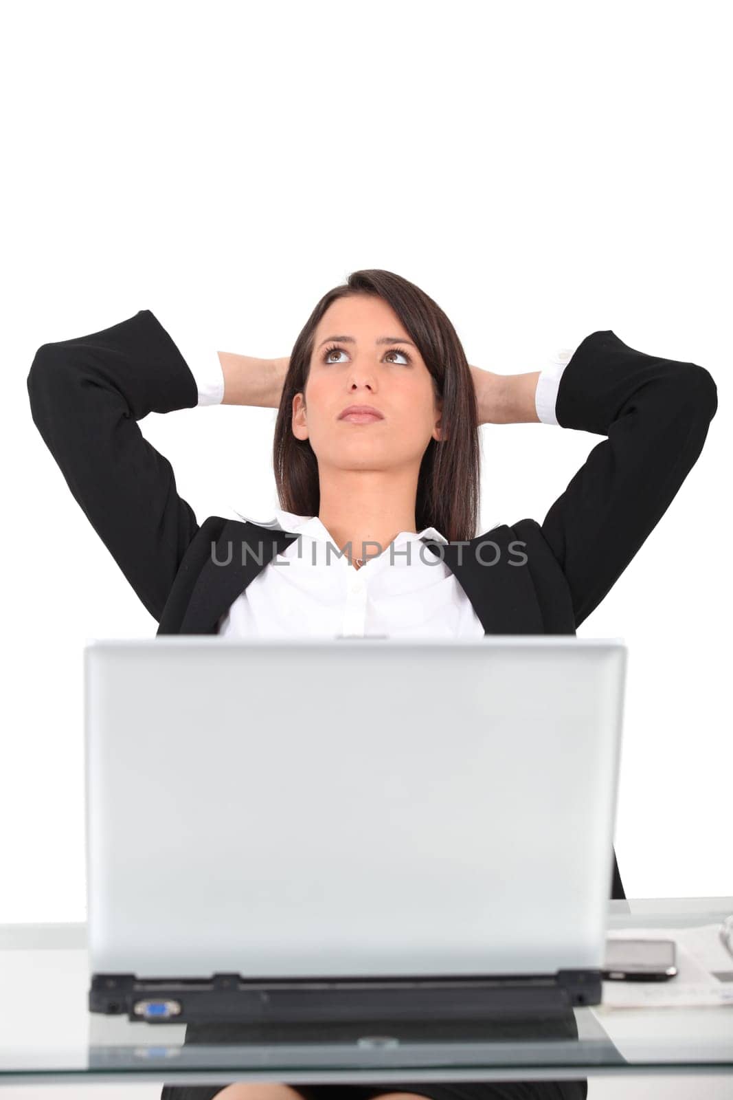 Businesswoman thinking