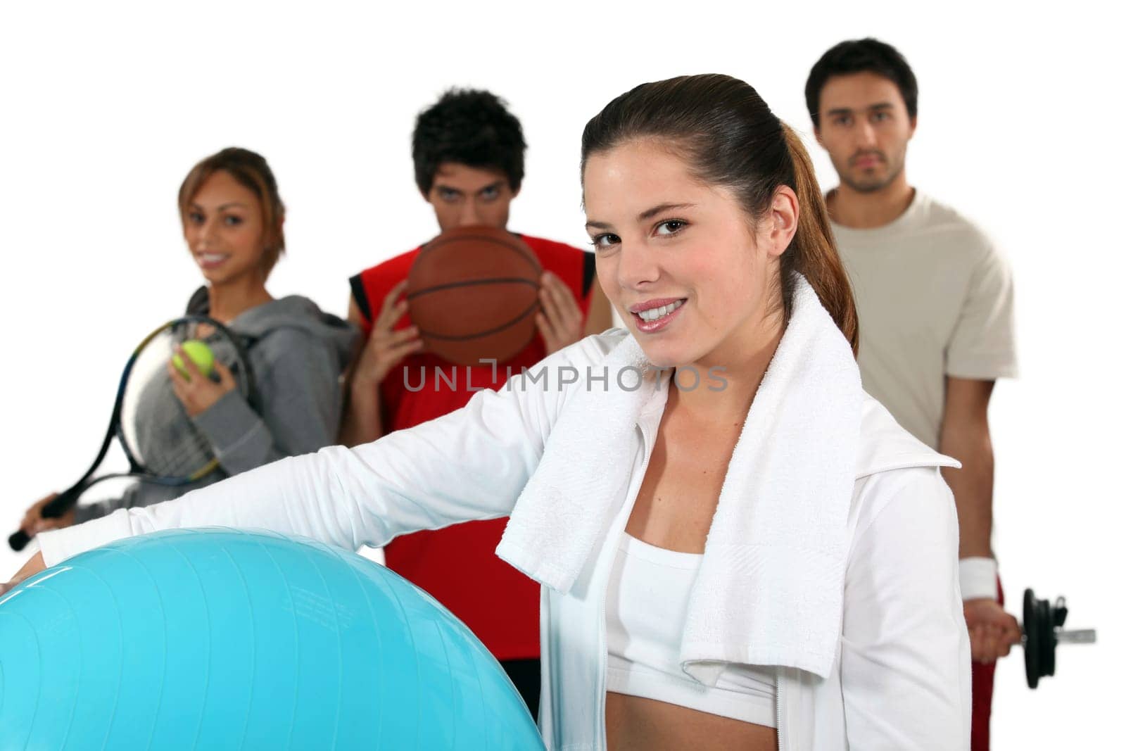 Portrait of athletes
