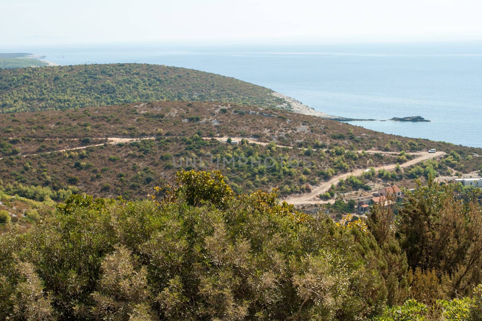 A scenic bay of Vis island in Croatia