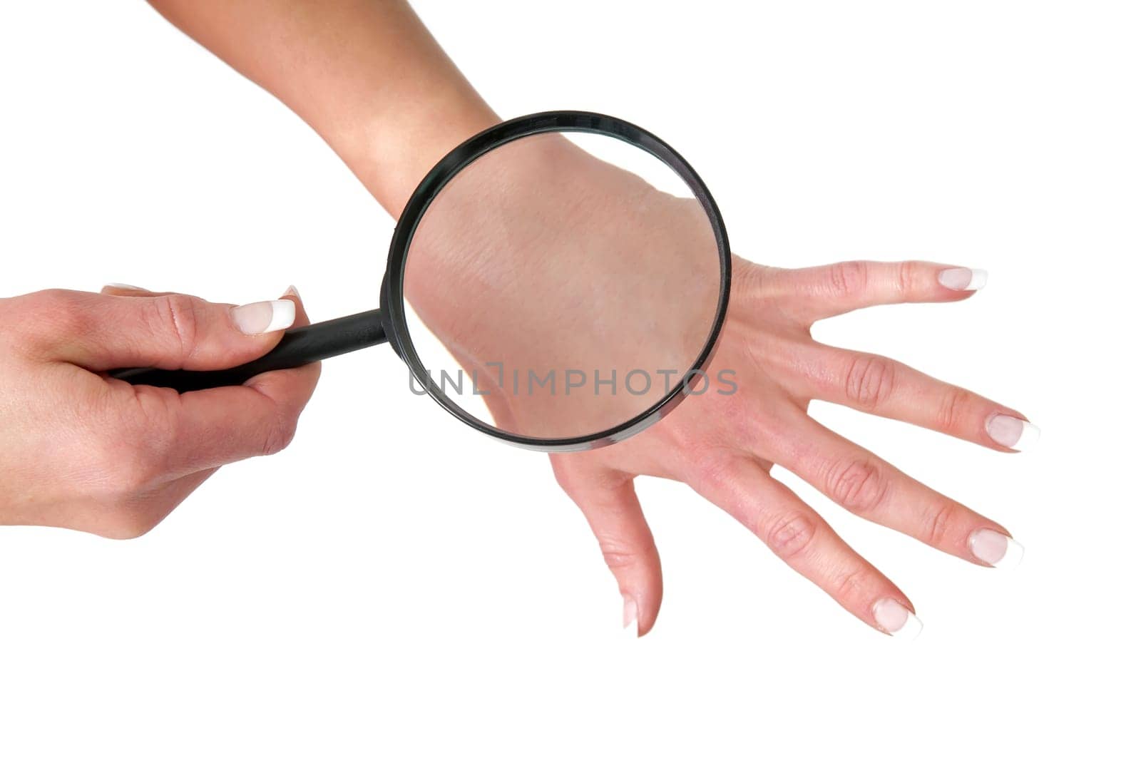 Examine the skin