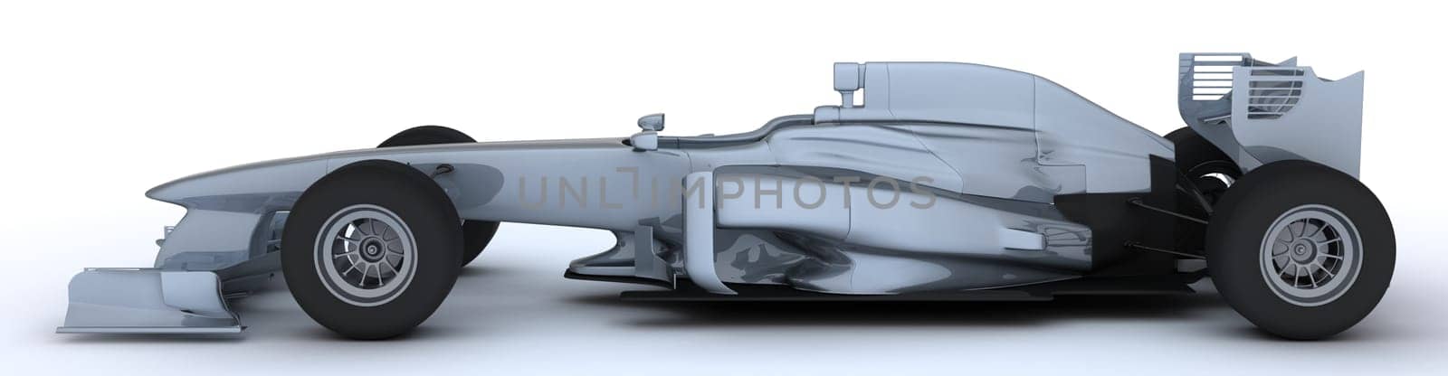 3D render of a Generic open wheeled racing car
