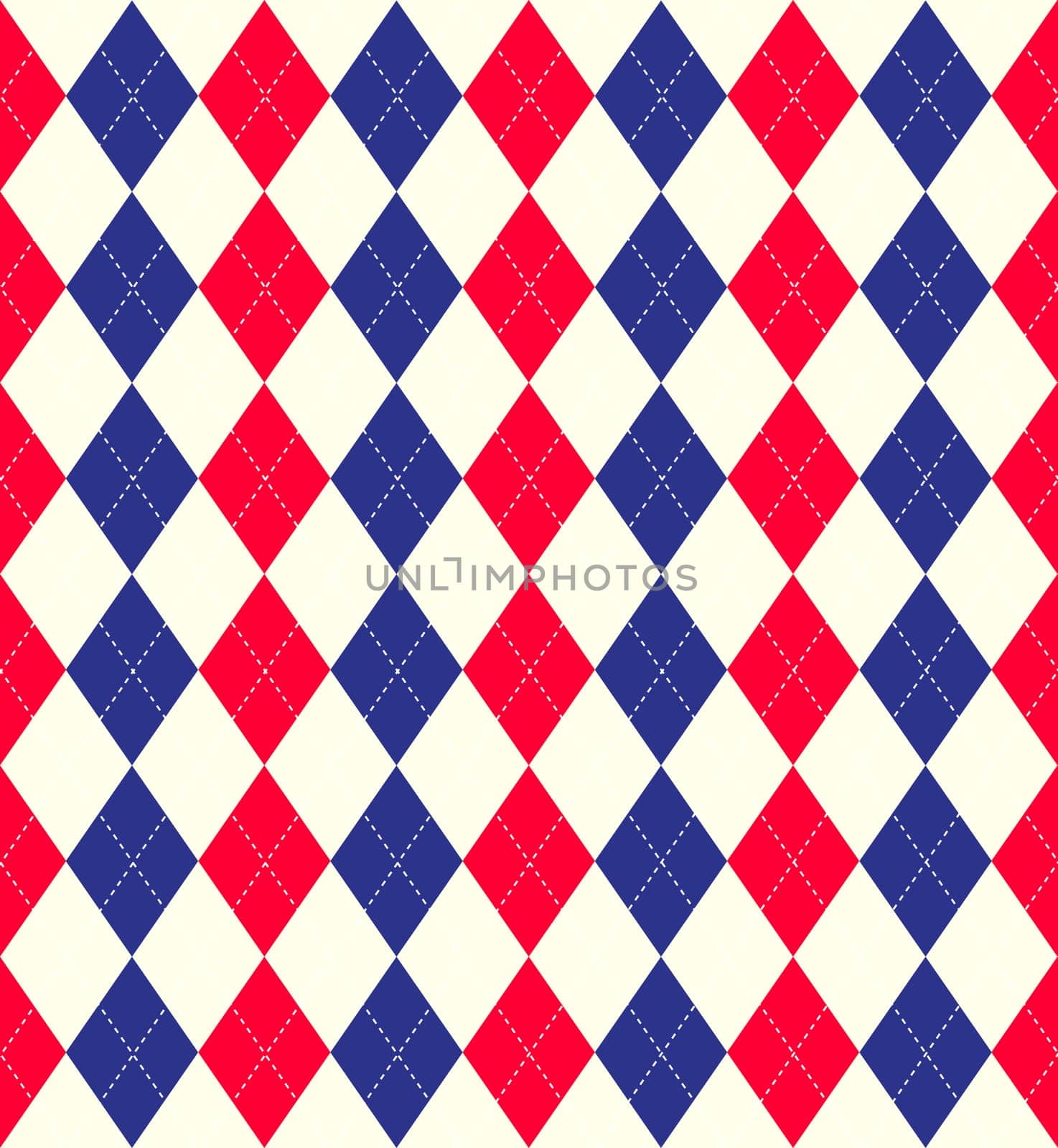 Jubilee colours argyle background