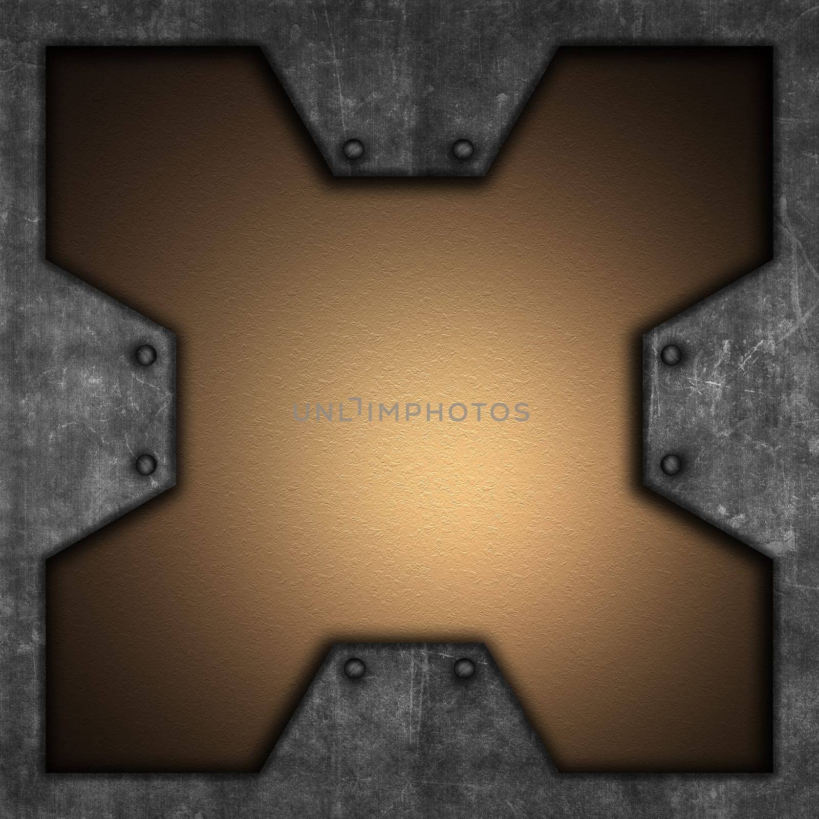 Grunge meta and leatherl background