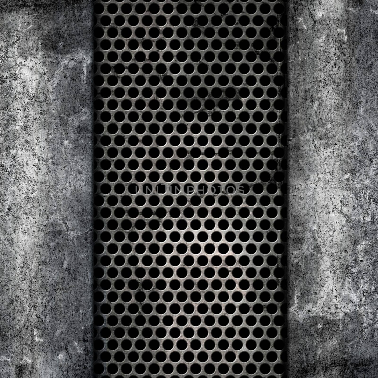 Metal and concrete