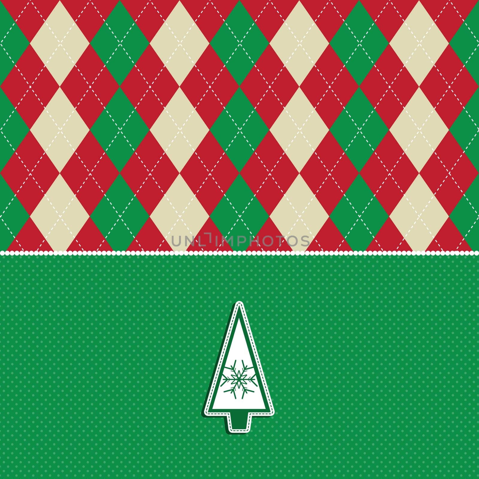 christmas tree argyle pattern background