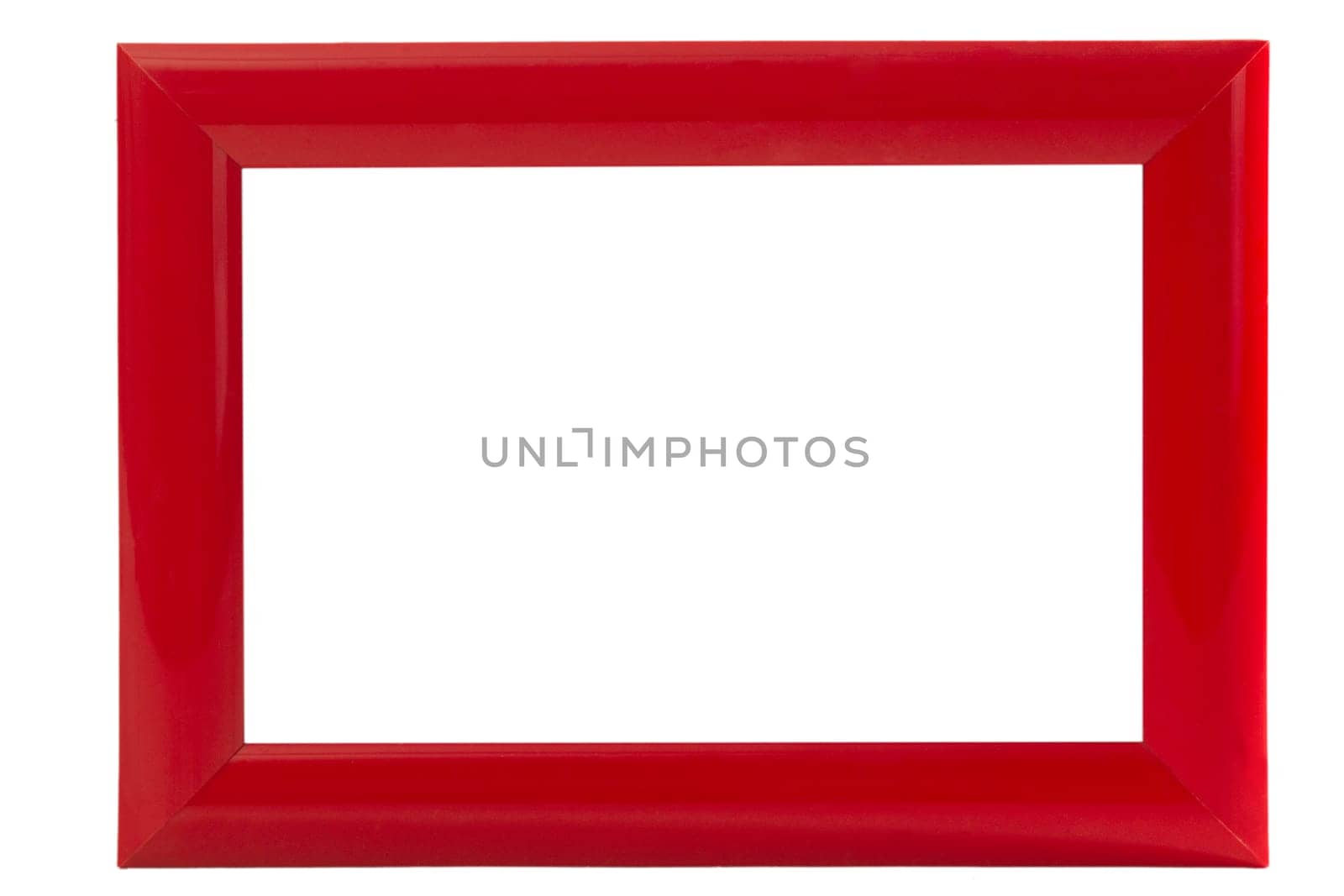 Photo frame cropped on white background
