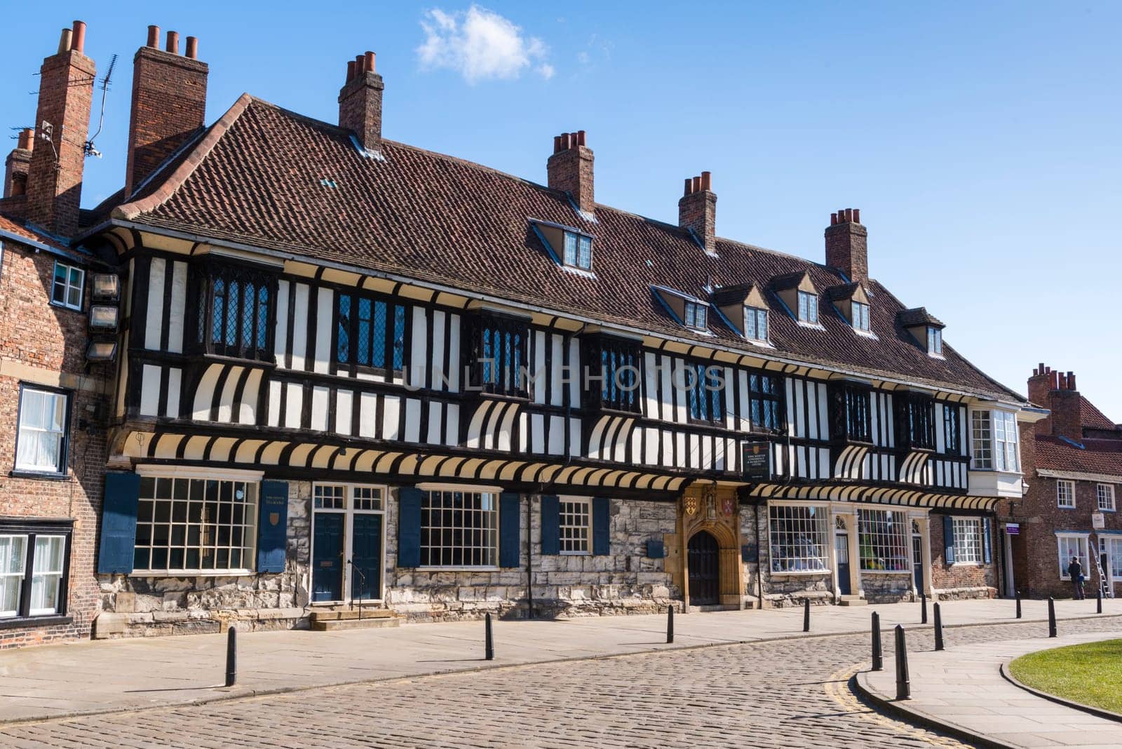 YORK, UK - MARCH 30: Facade of Saint William's College, founded in 1461. March 30, 2013 in York.