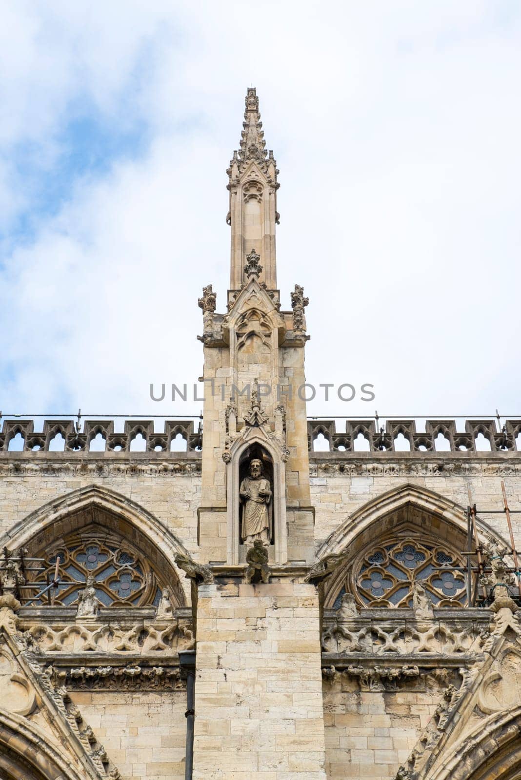 One of the several spirals that adorn York Minster, in the UK