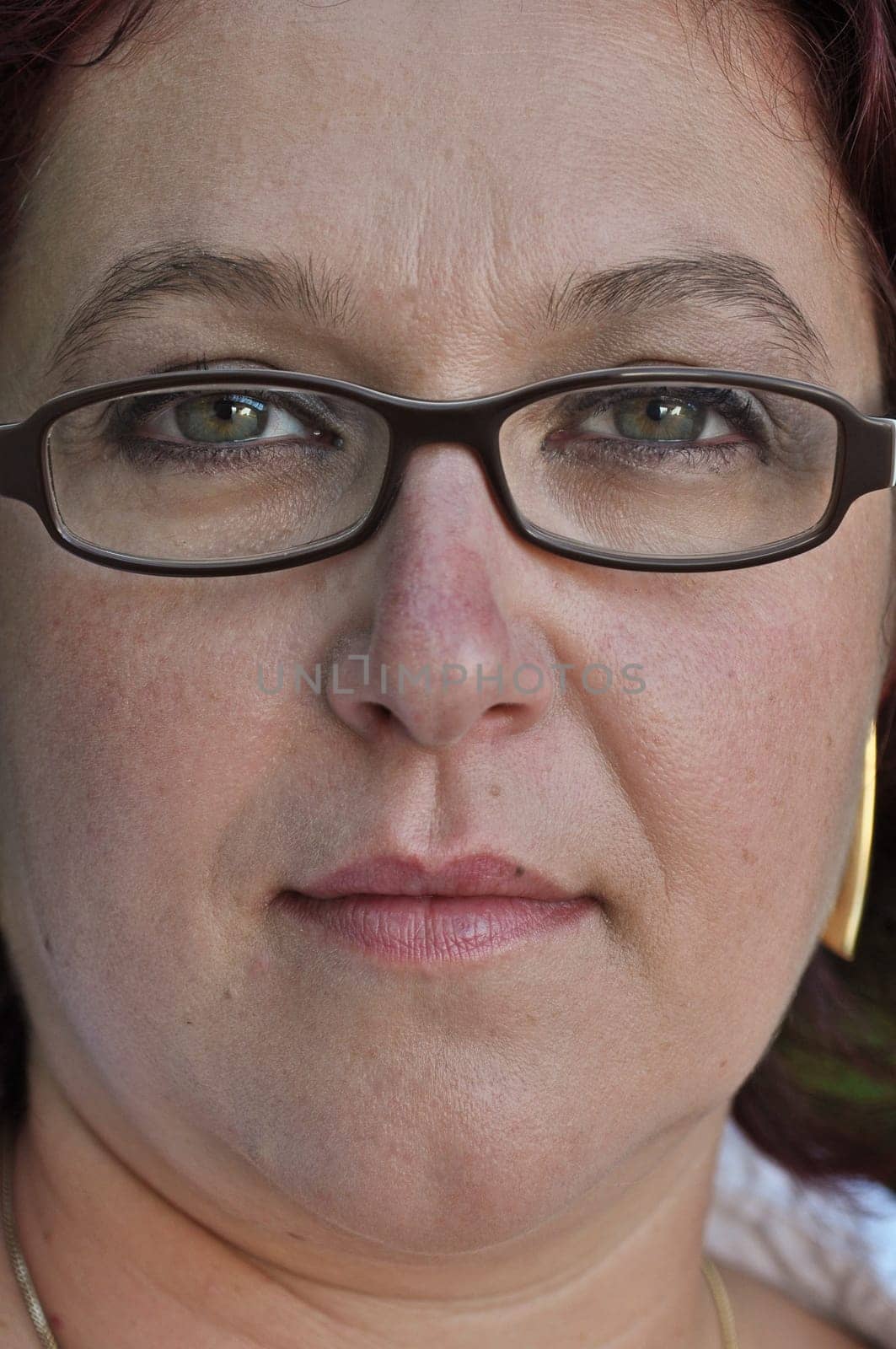 Woman with glasses