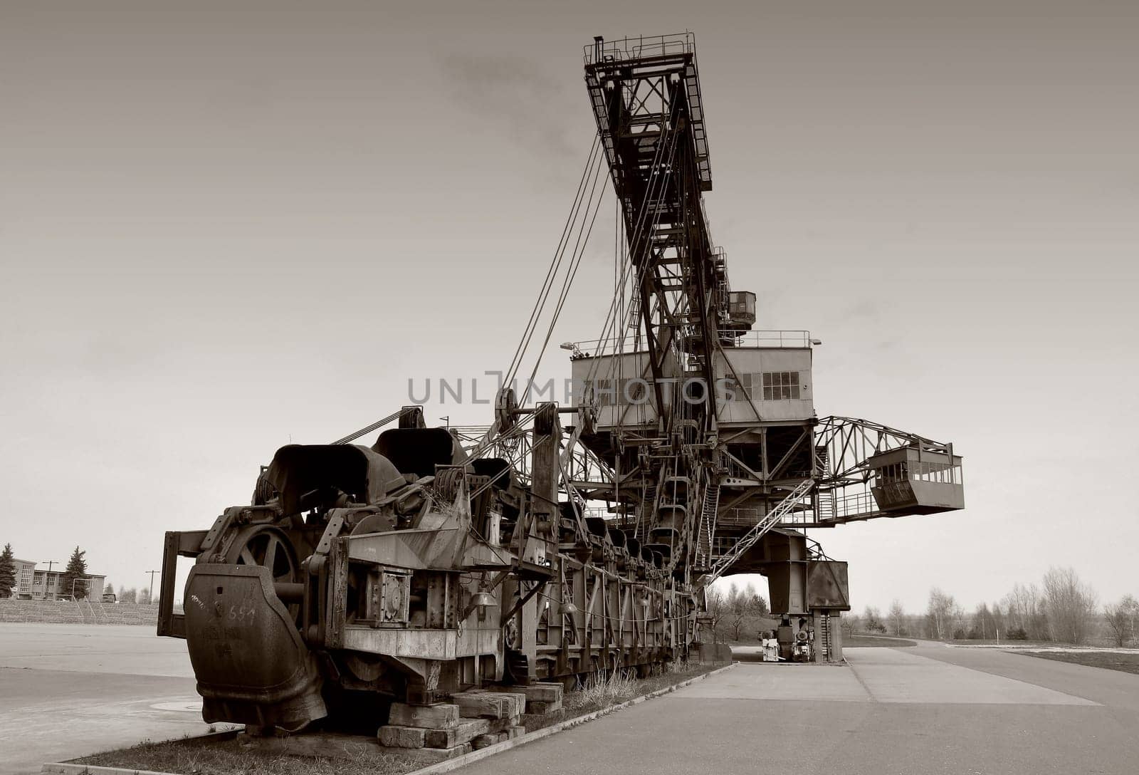 old coal excavator in the disused opencast mine Ferropolis