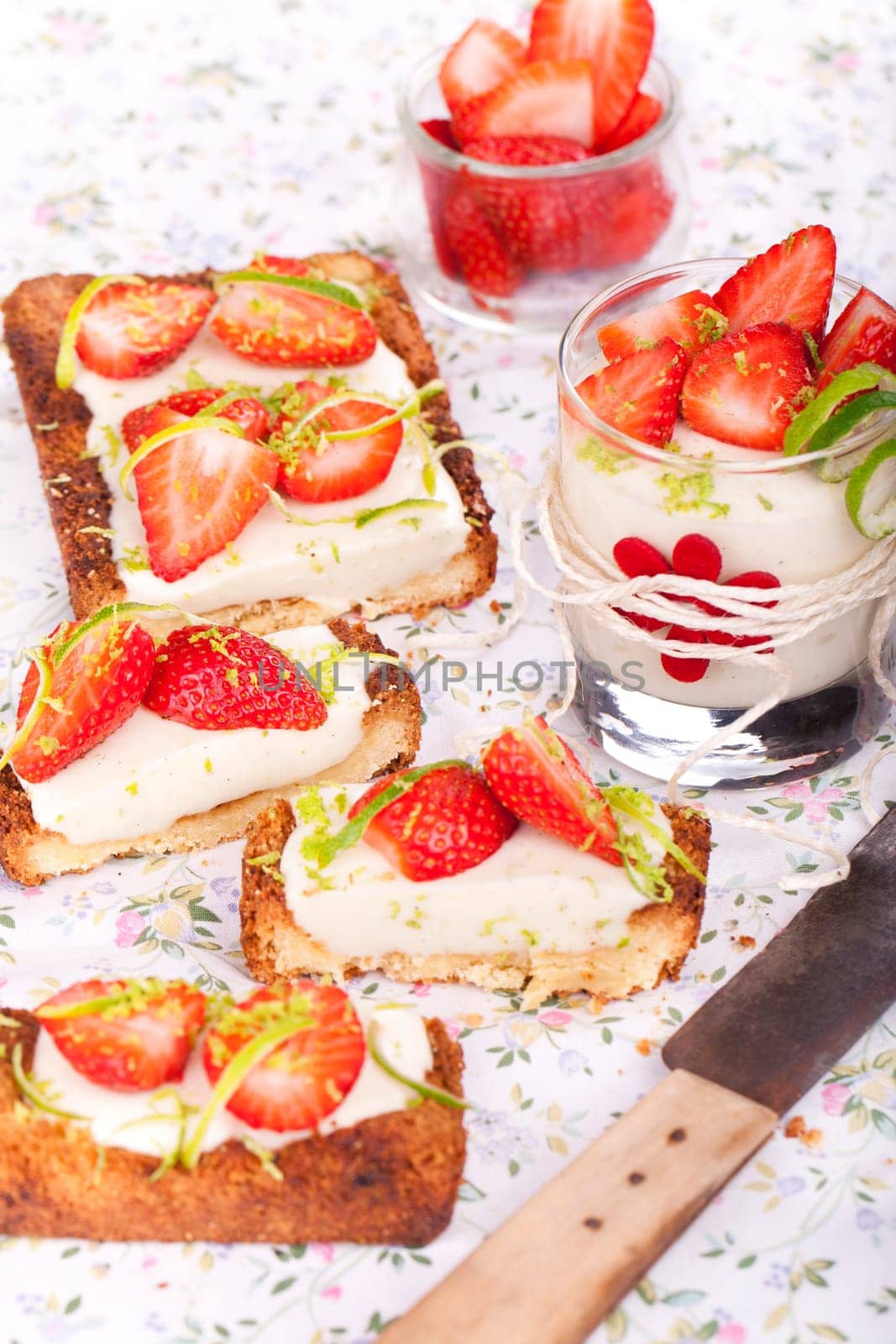 homemade strawberry tart