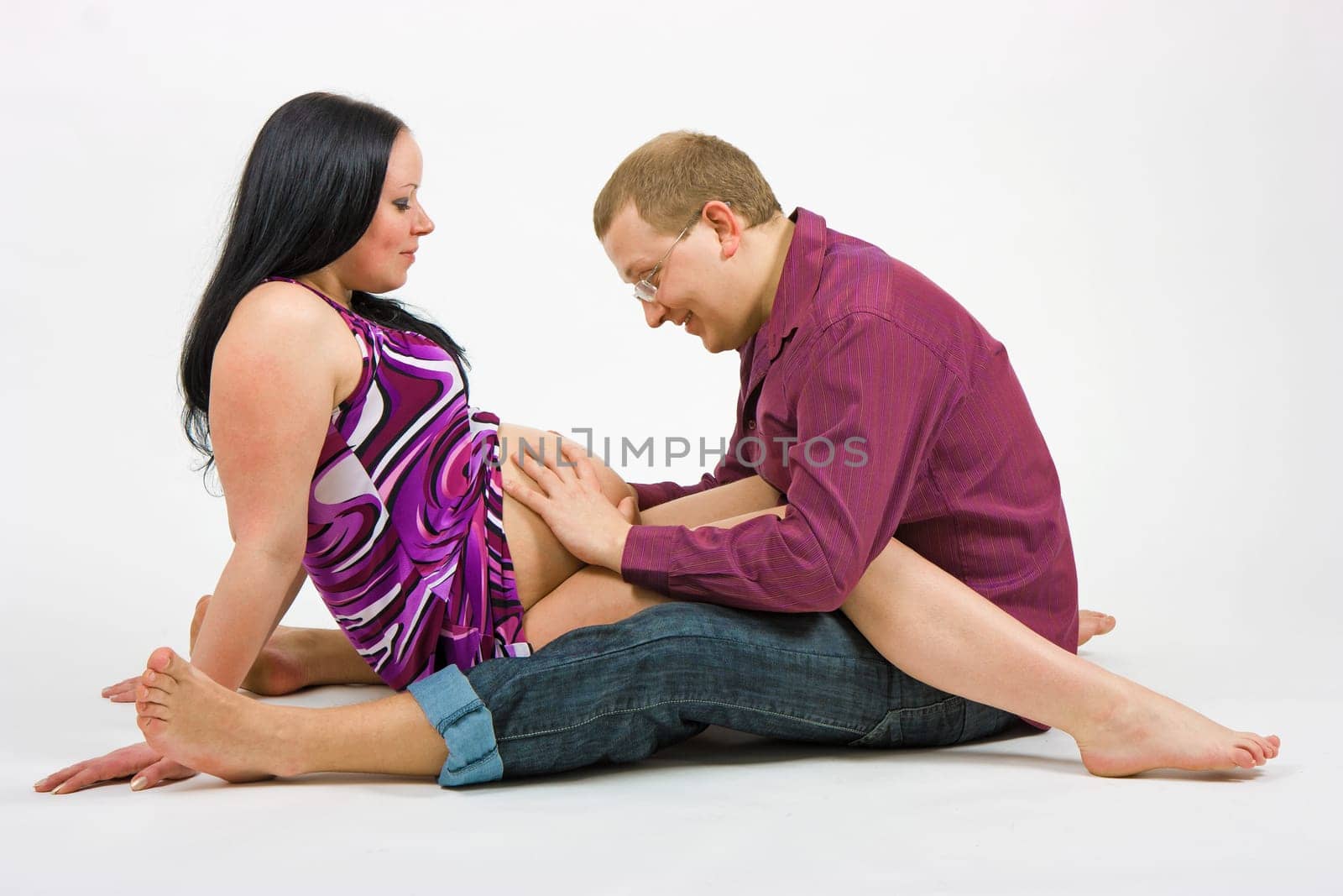 young couple awaiting the birth of the child
