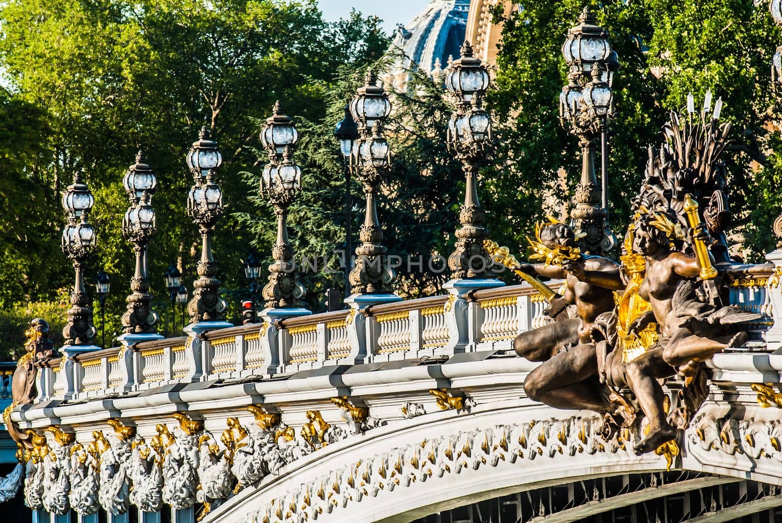 Pont Alexandre III  Alexander the third bridge in the city of Paris in france
