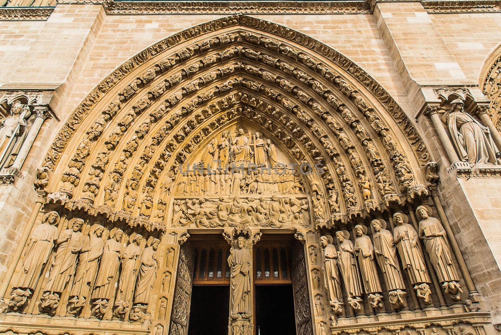 notre dame de paris in the city of Paris in france