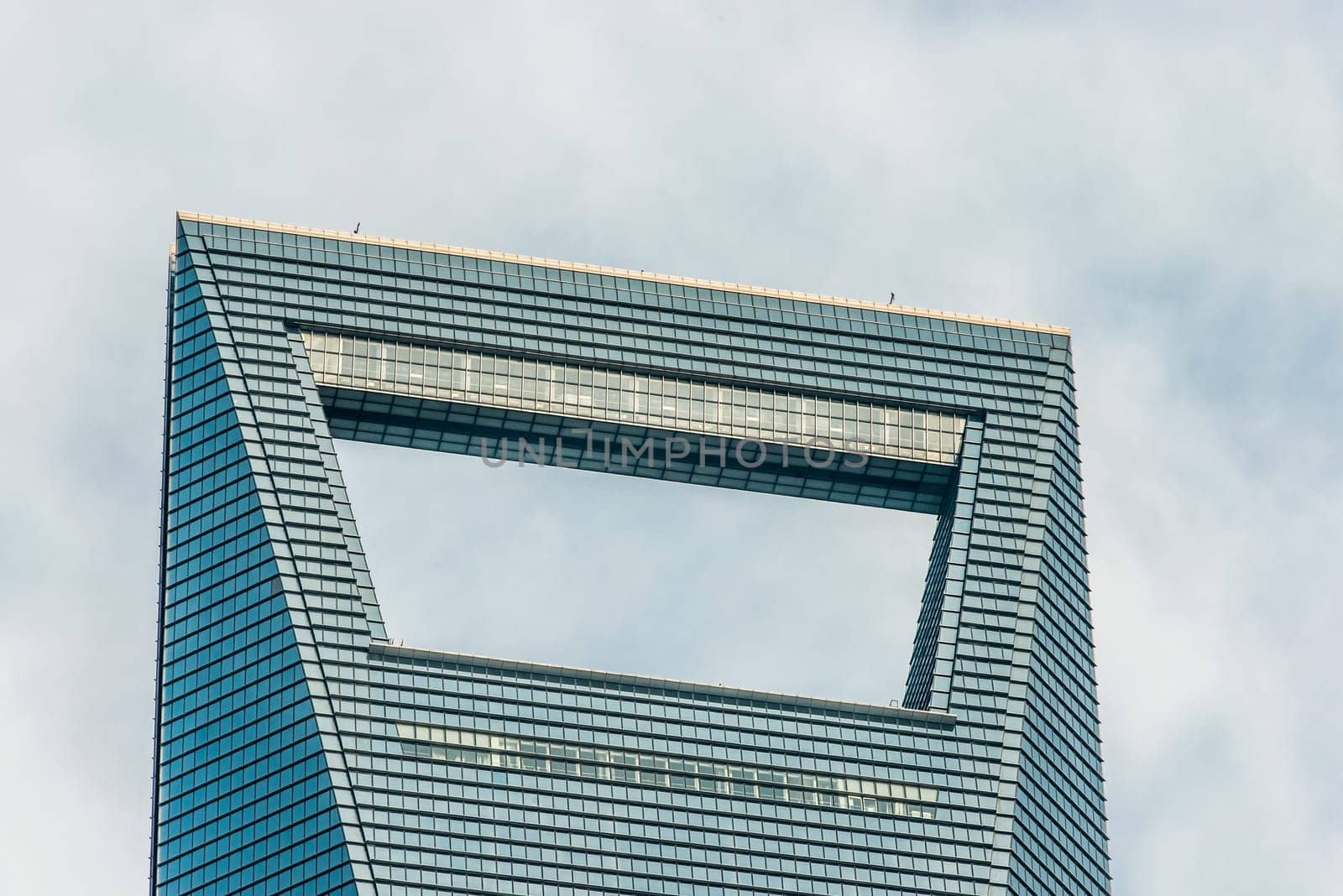 architecture details skyscrapers building Shanghai World Financial Center pudong shanghai china