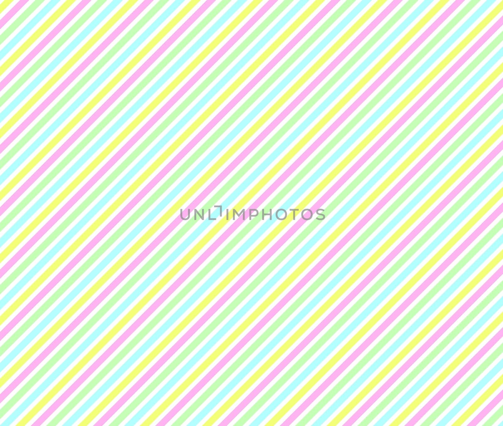 Background of diagonal stripes in yellow,green,blue and pink