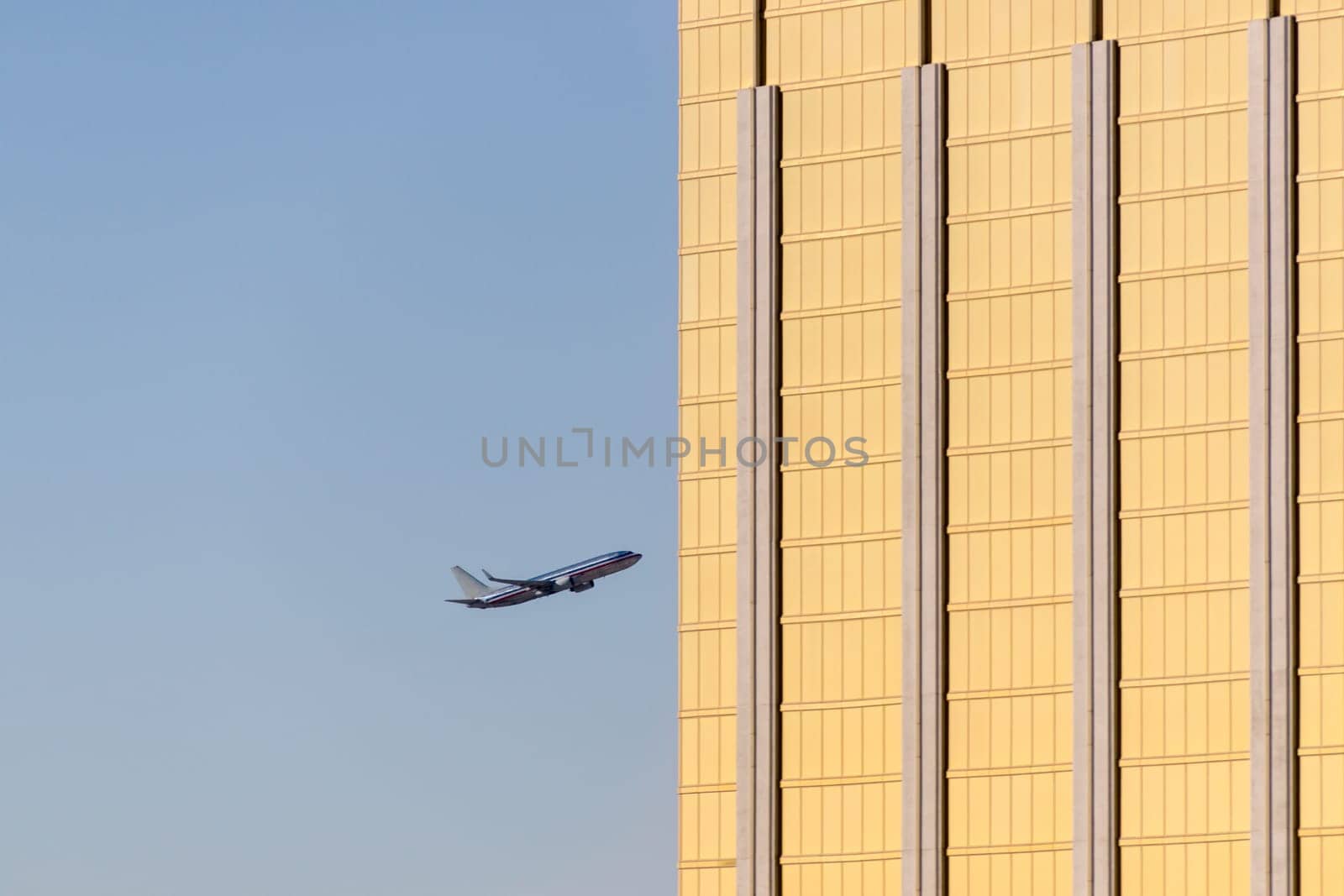 plane collided with a skyscraper of Las Vegas in Nevada