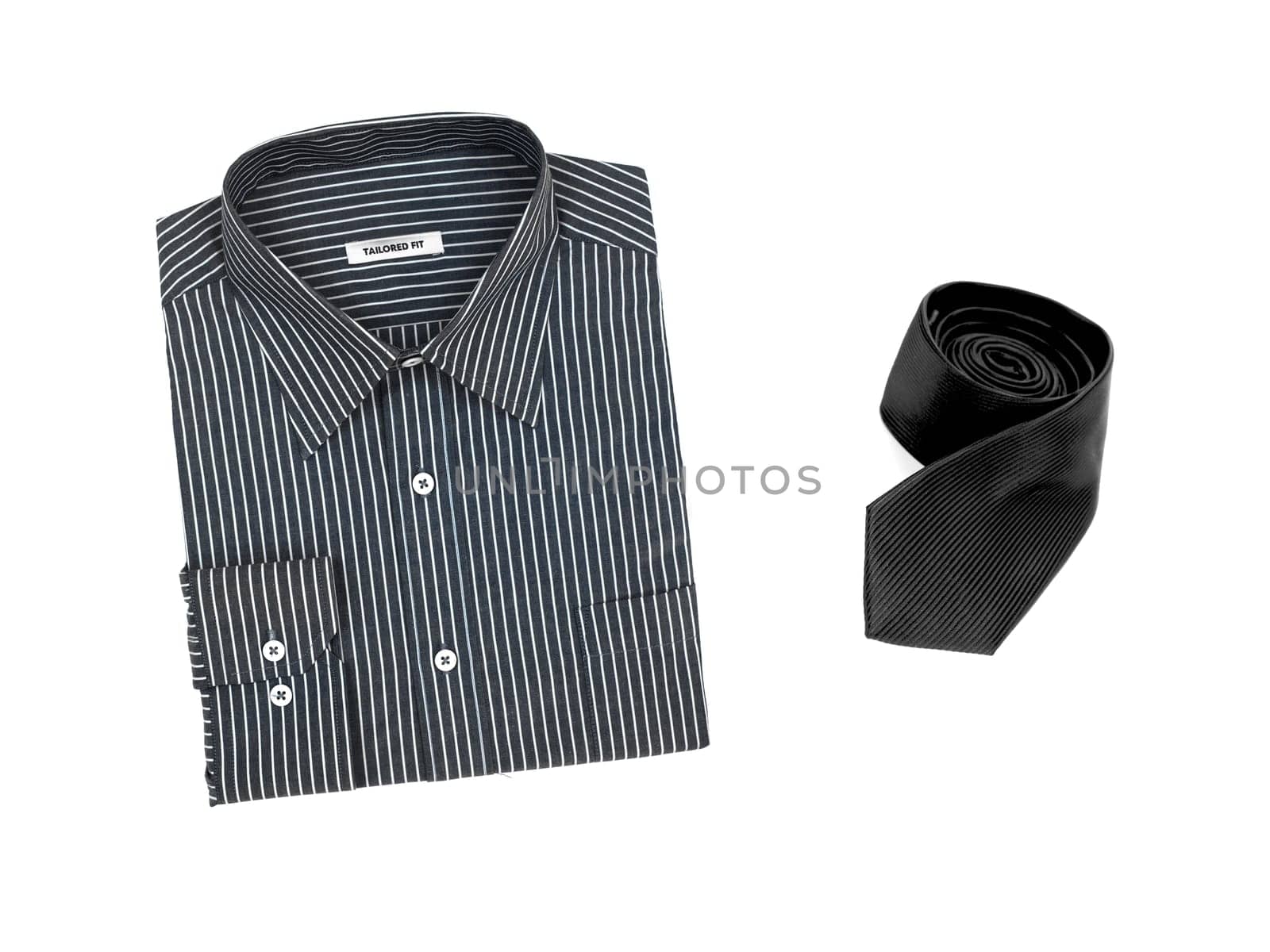 Business attire isolated against a whiute background