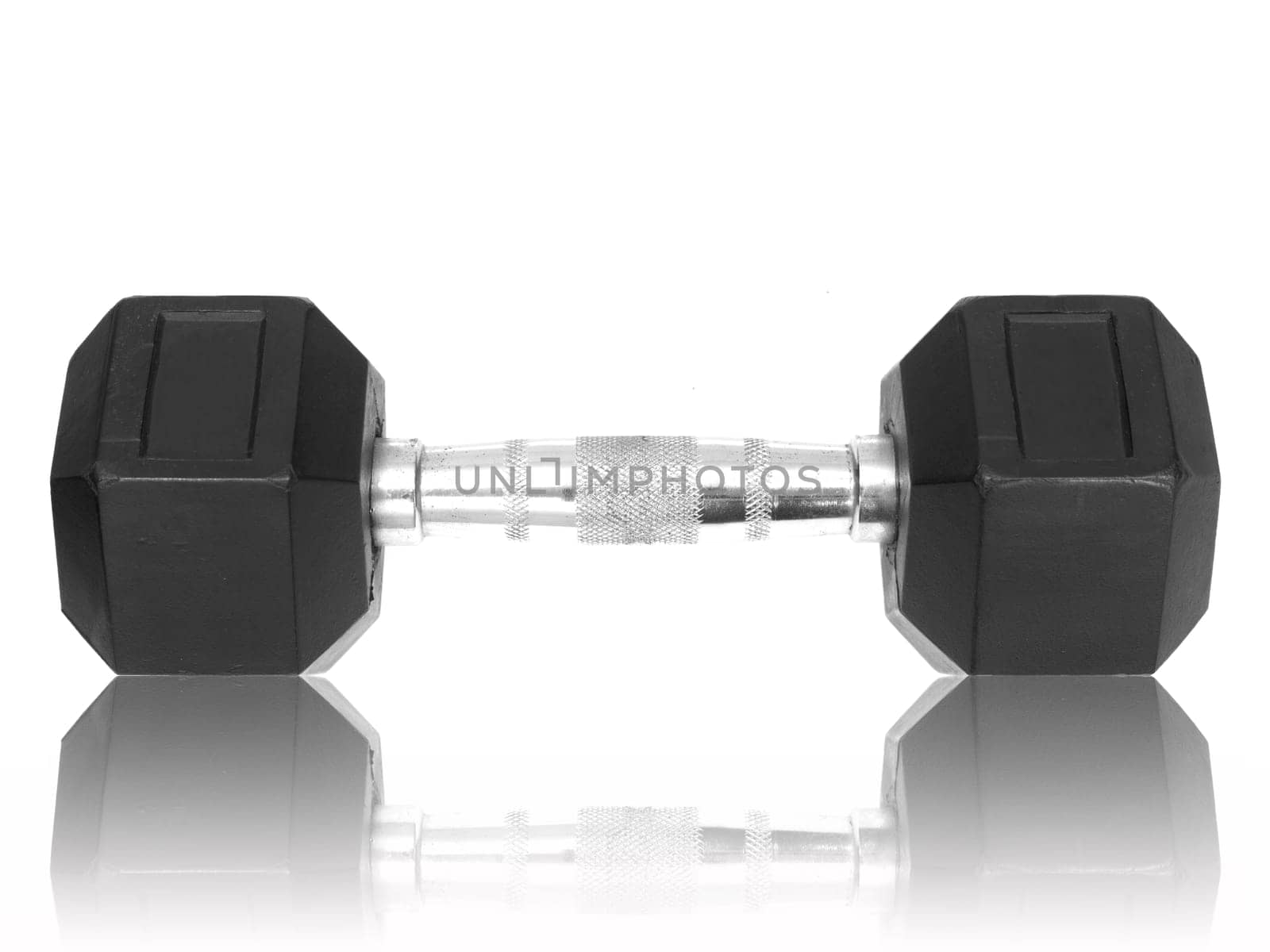 Gym weights isolated against a white background