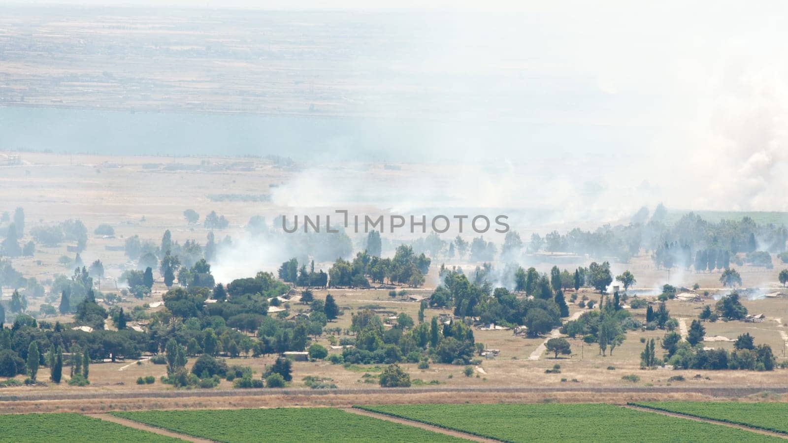 JUNE 06: Heavy combat in Syrian city Al Qunaytirah on Golan Heights  on June 06, 2013 in Al Qunaytirah, Syria