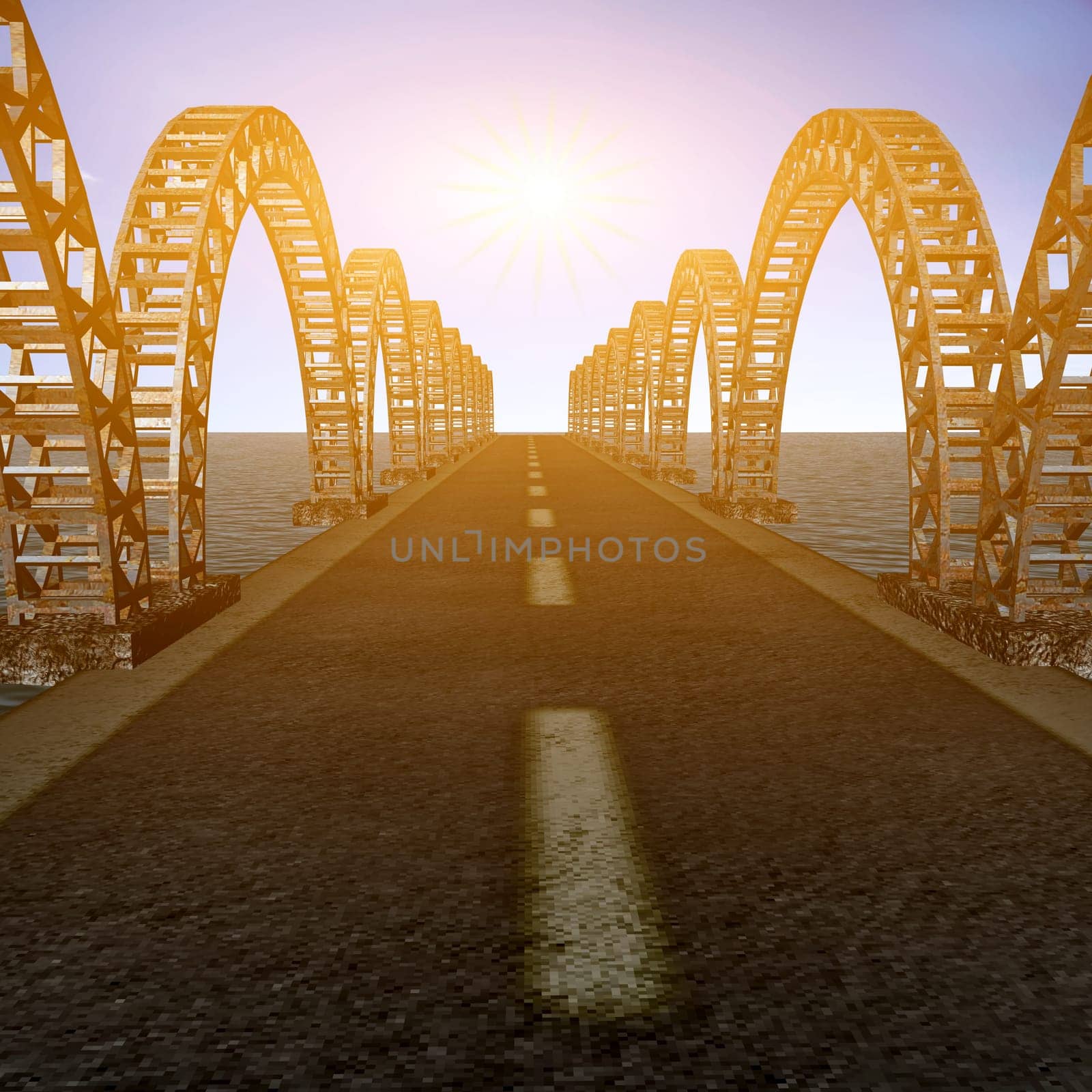 The view of old bridge for adv or others purpose use