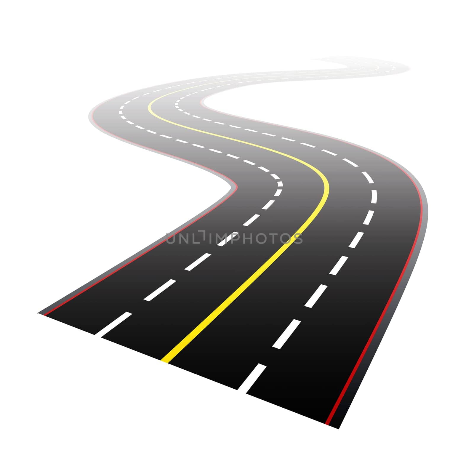 The Great American Road Trip on white background
