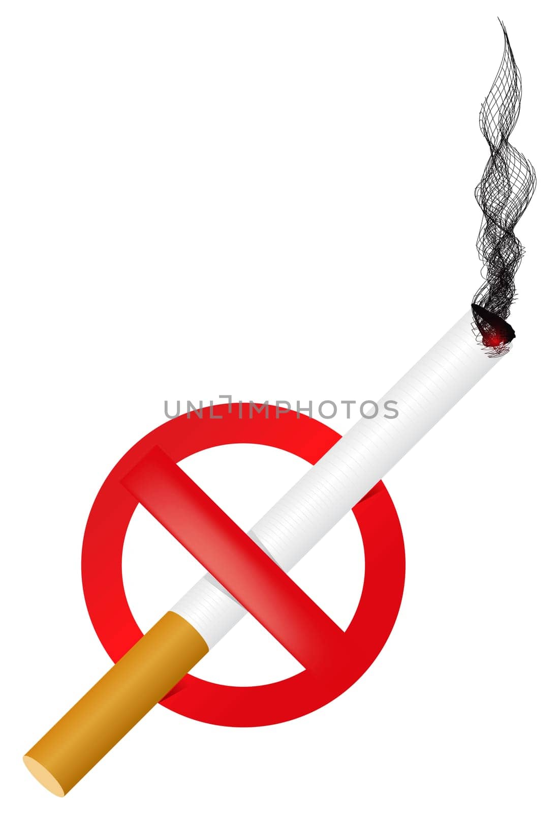 No Smoking sign.