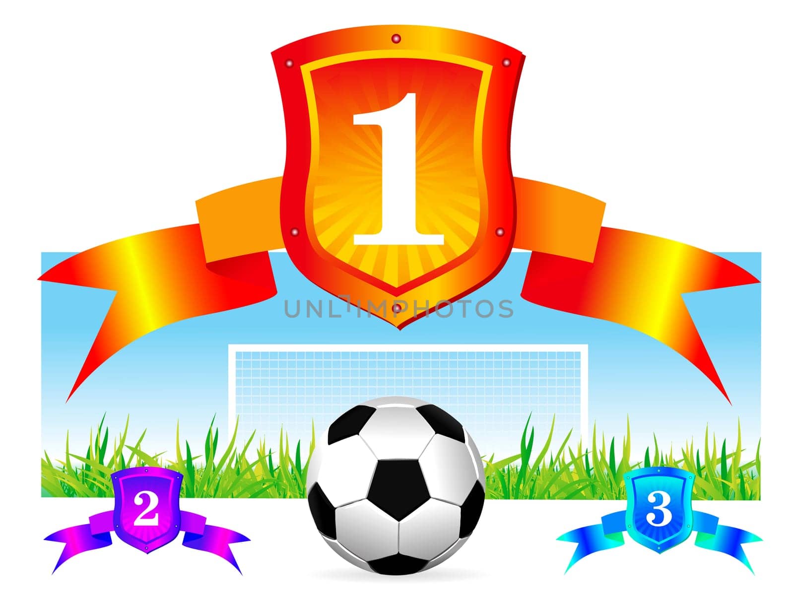 soccer shield background