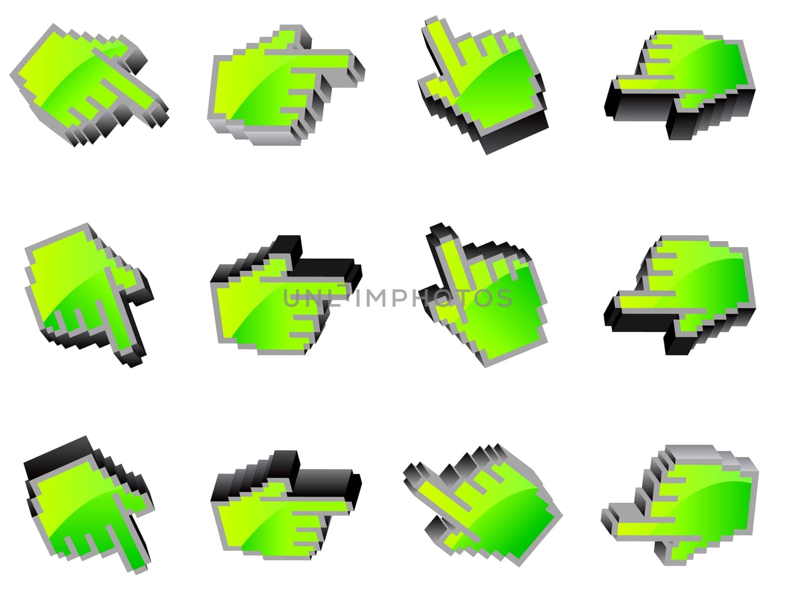 hand mouse symbol illustration