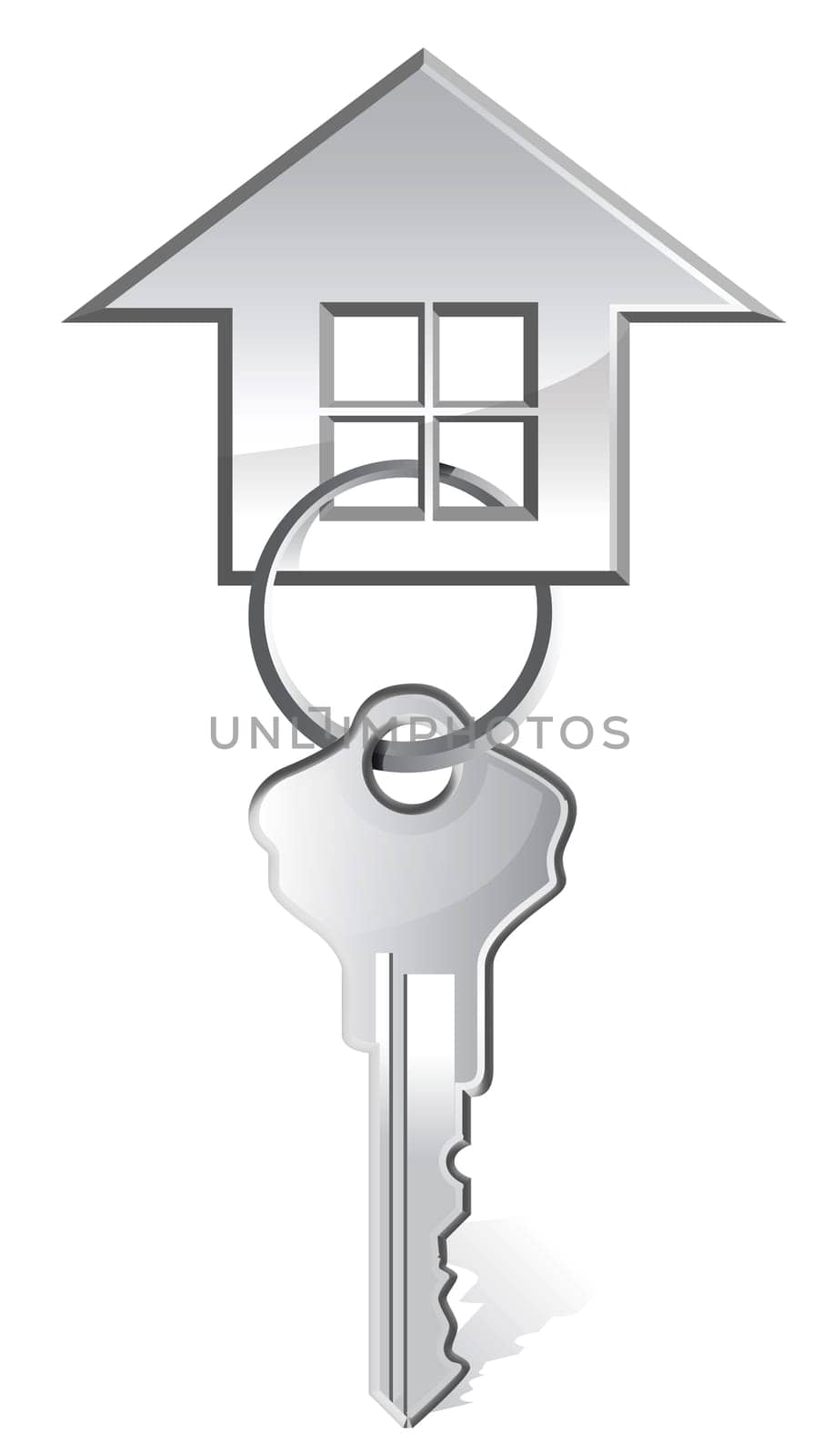 illustration of house key