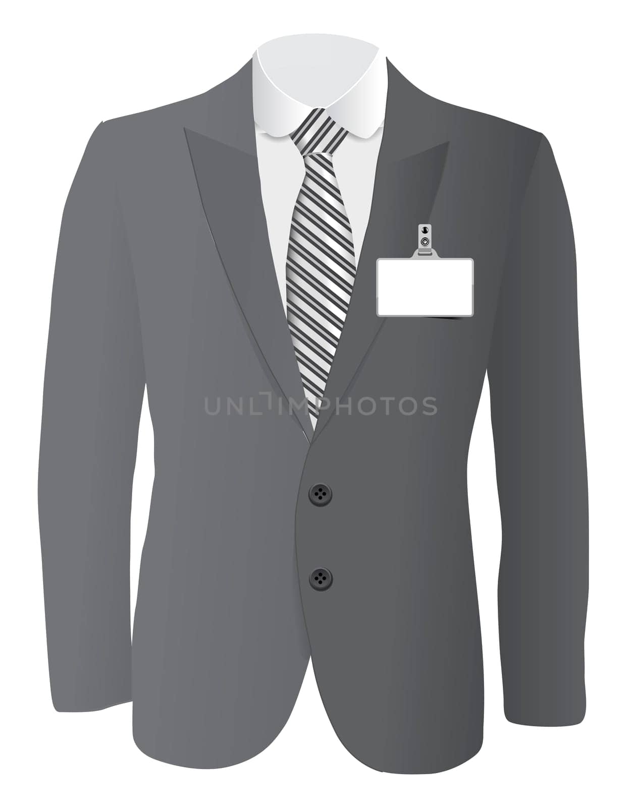 suit for wedding concept illustration isolated on white background