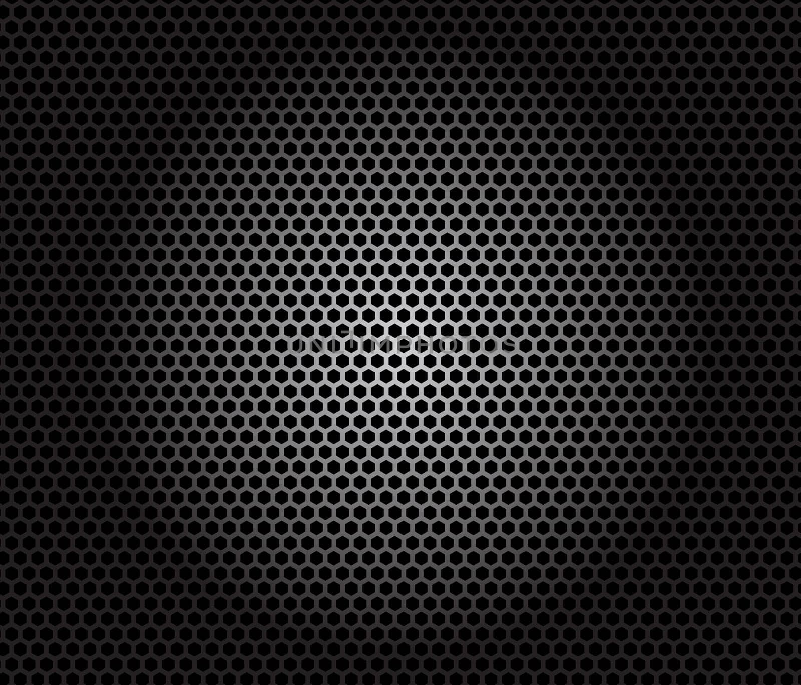 Speaker grille. Metal pattern on black