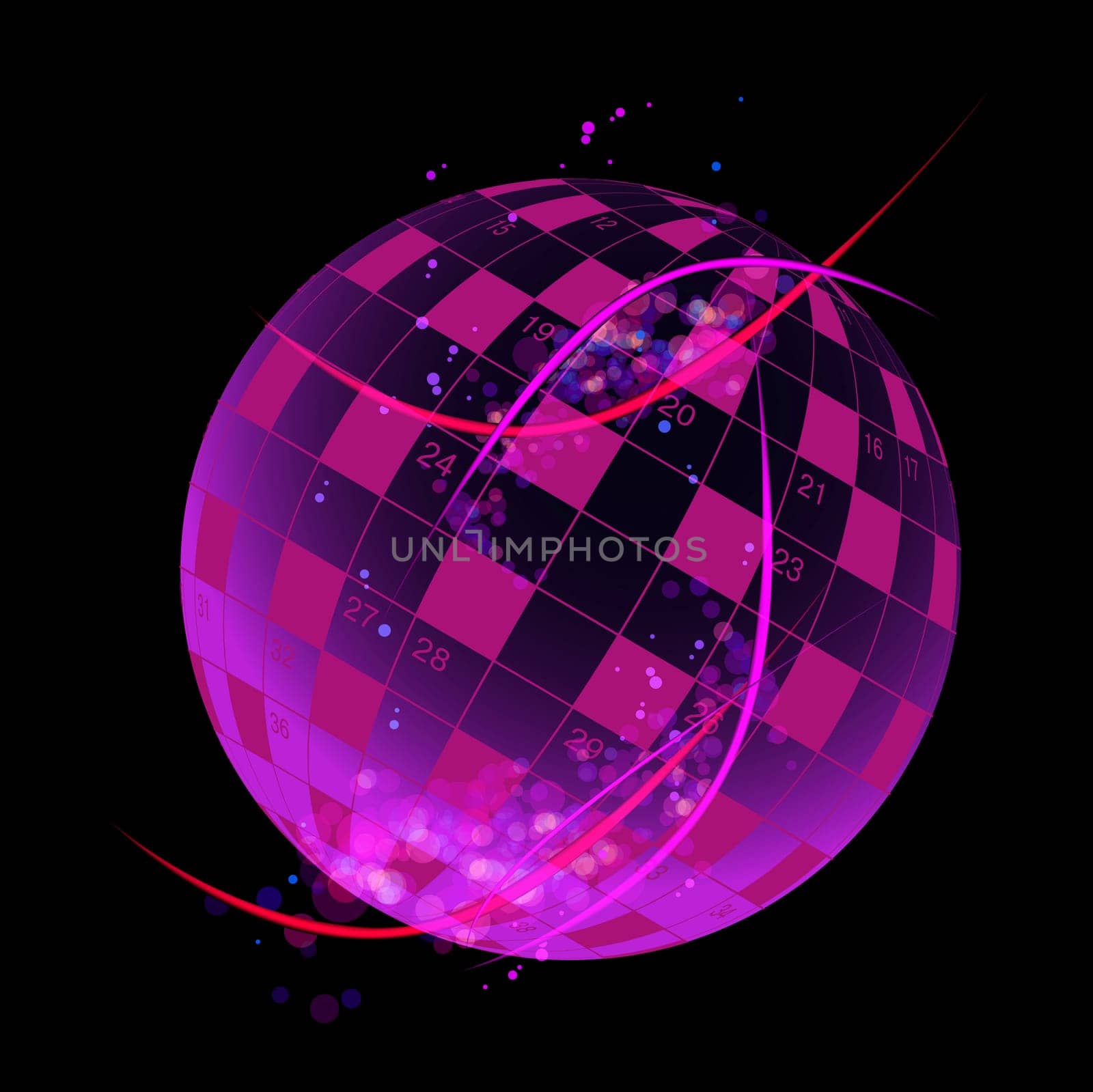 A blank crossword in note in form world globe