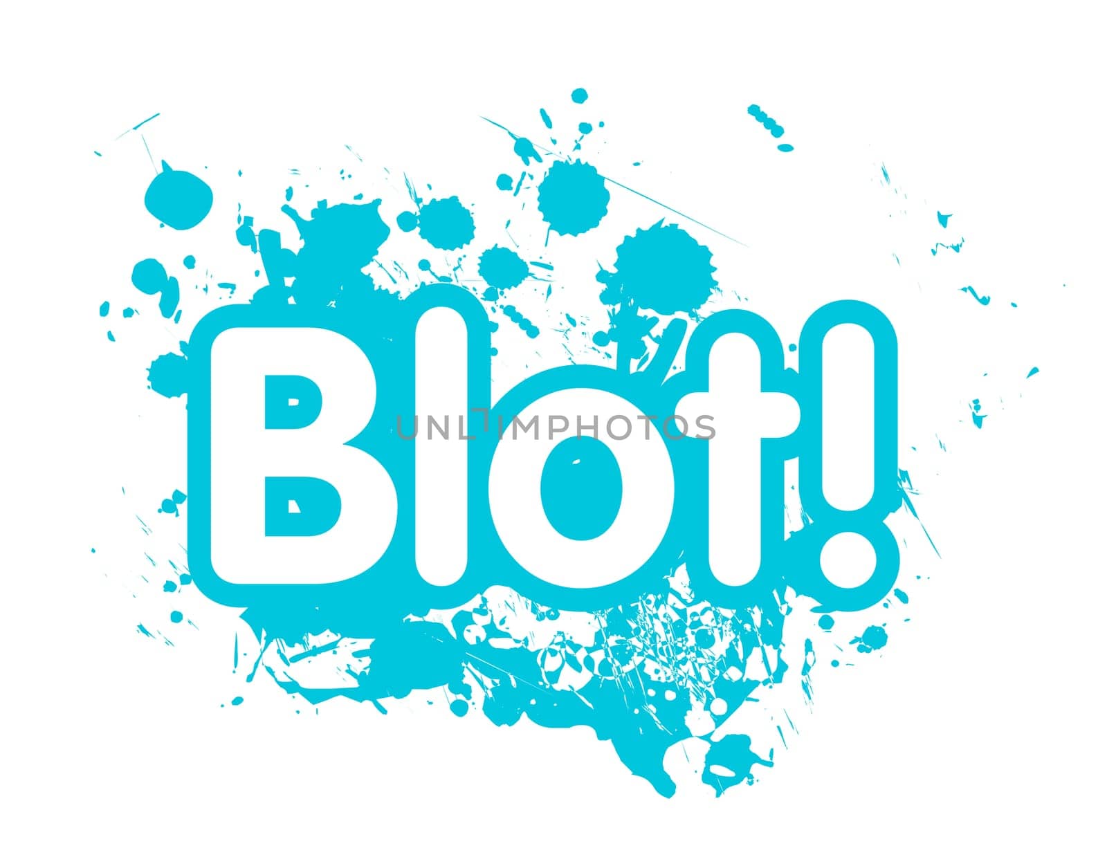 Drops blot vector illustration isolated on white background