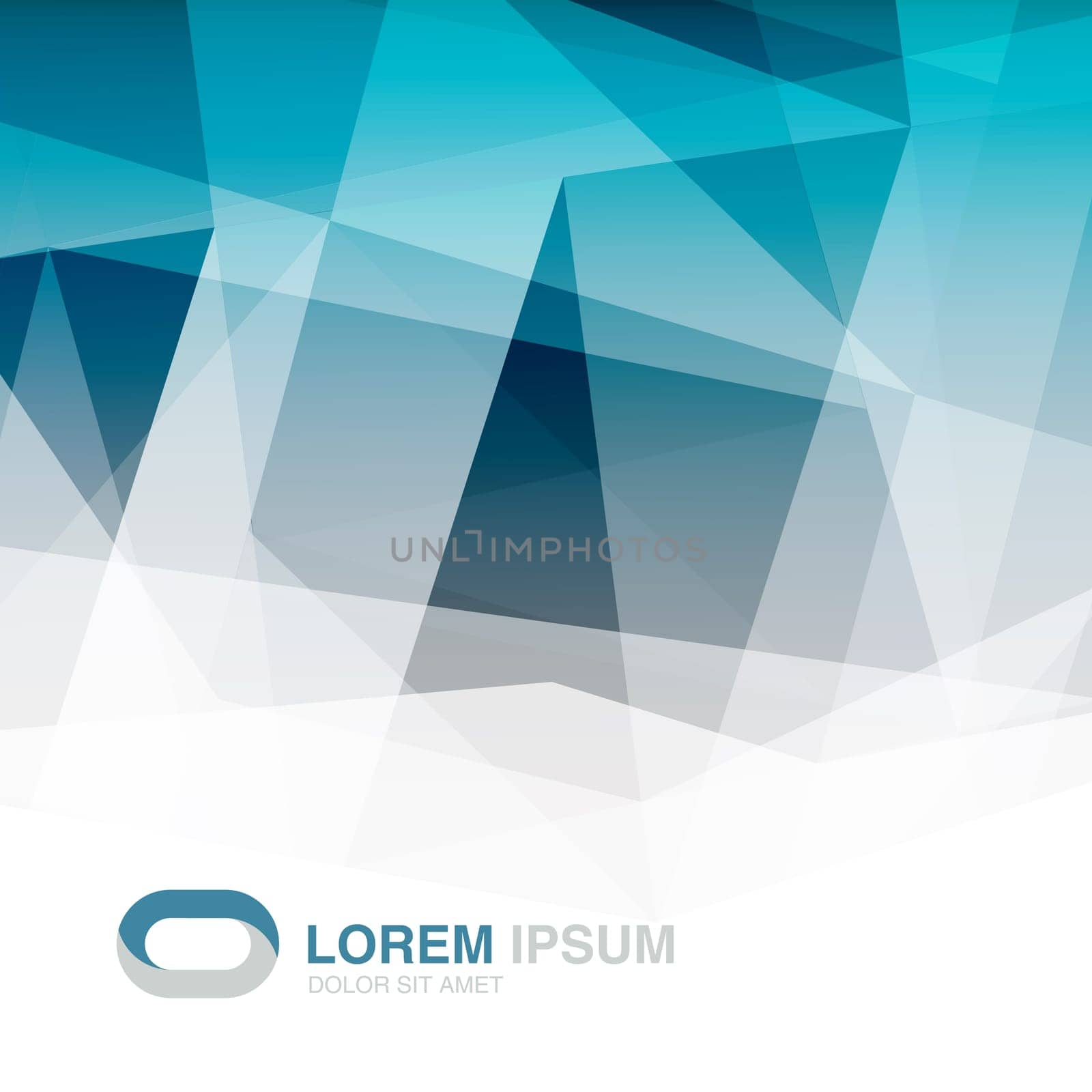 Abstract triangles background with space for symbol and text. Vector.