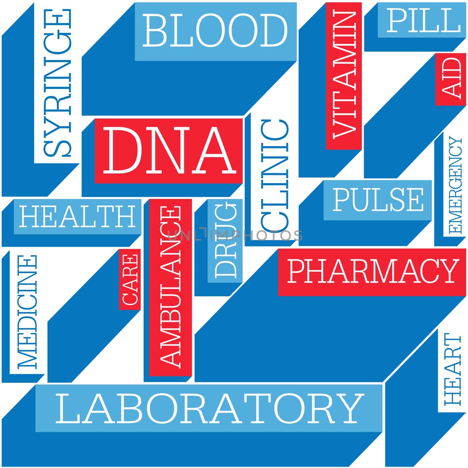 Medicine themed seamless background, vector