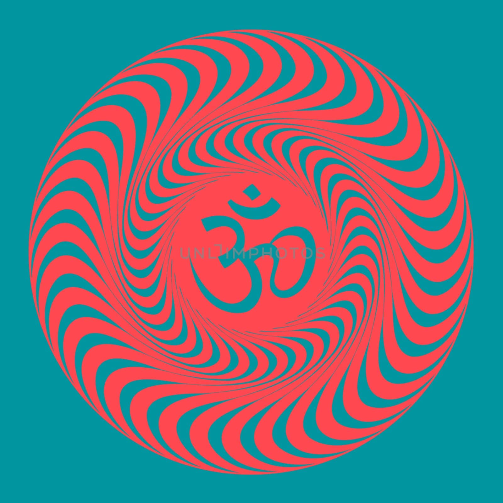 Om symbol illustration. Vector