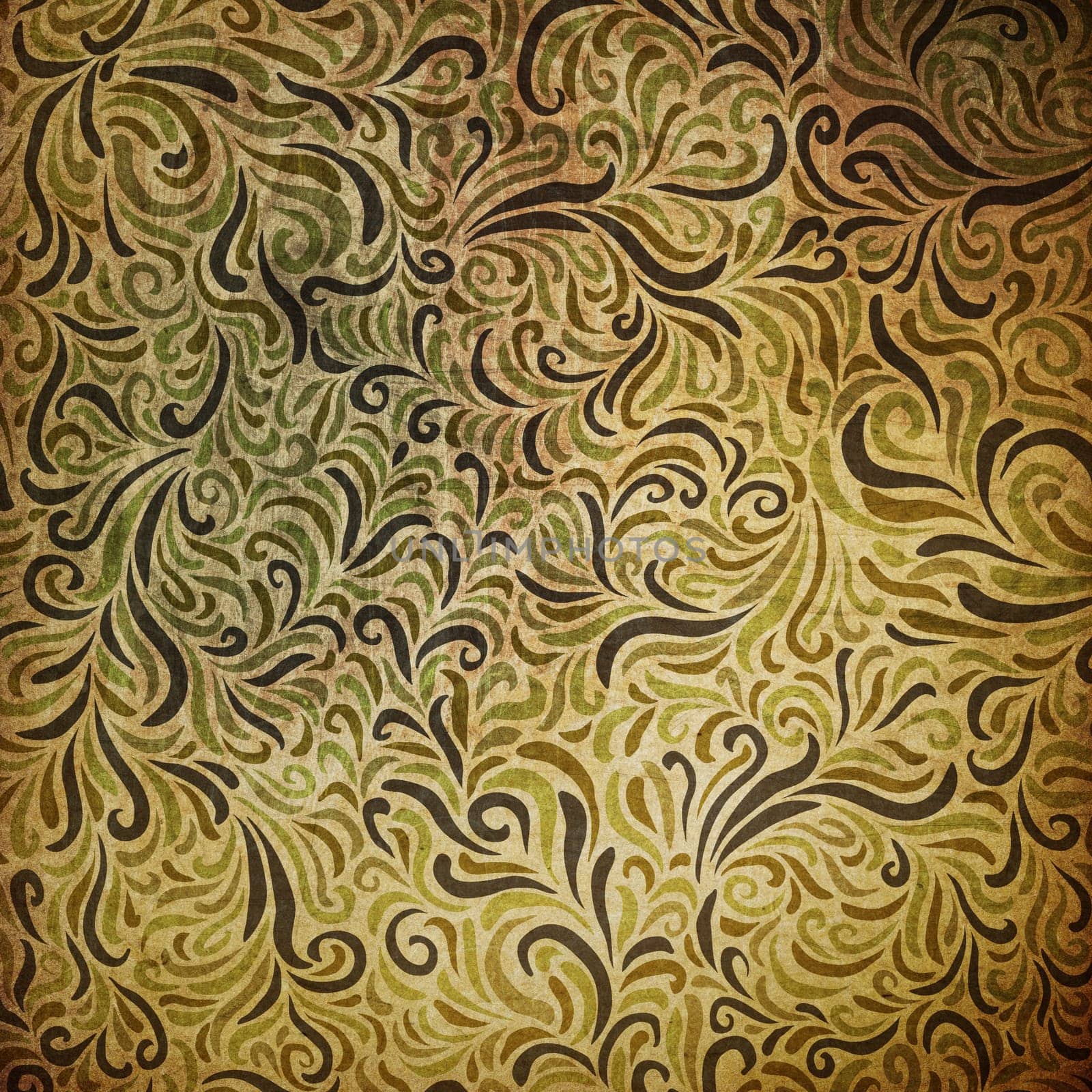 Ornamental grunge pattern