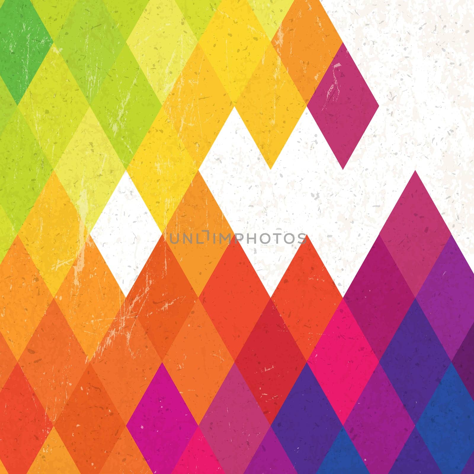 Retro colorful rhombus background, vector