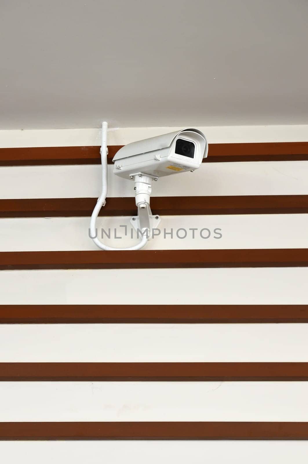 Security camera on the  wall