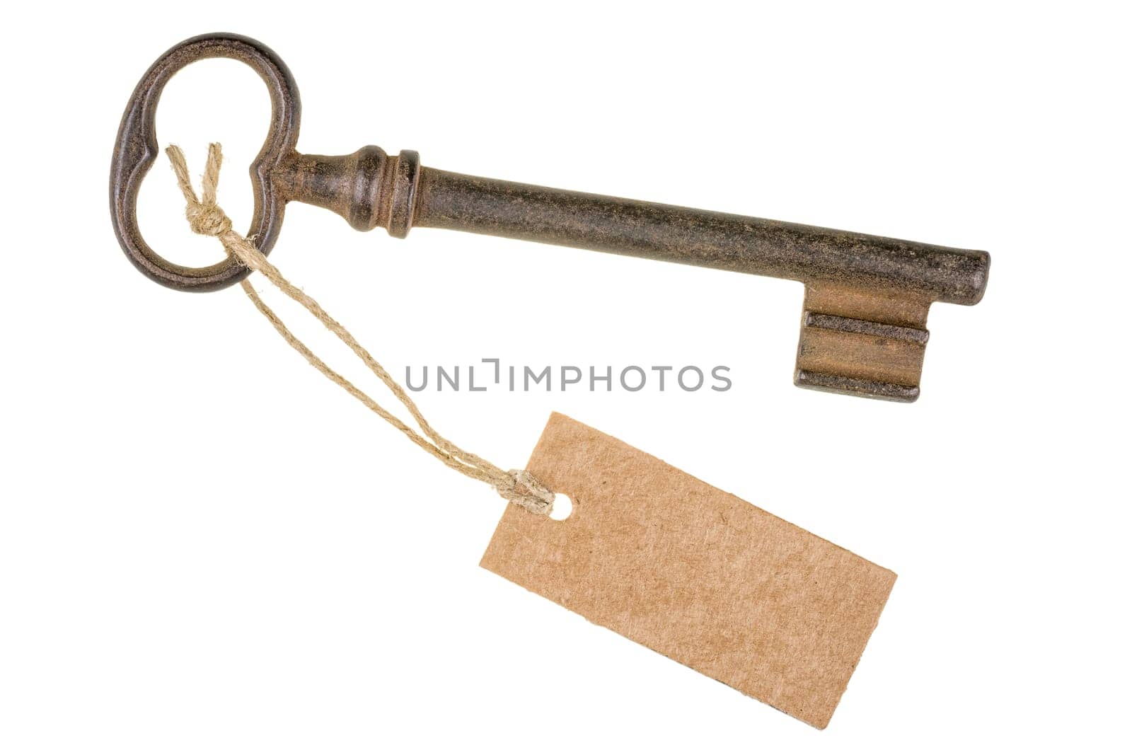Old key with pendant
