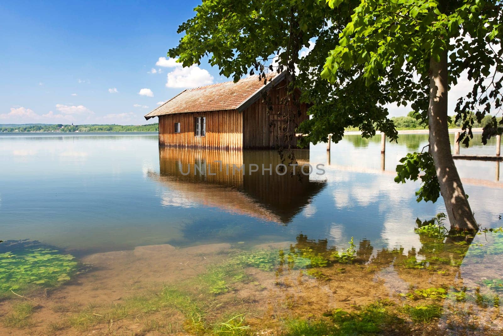 Flooding at Lake Ammersee