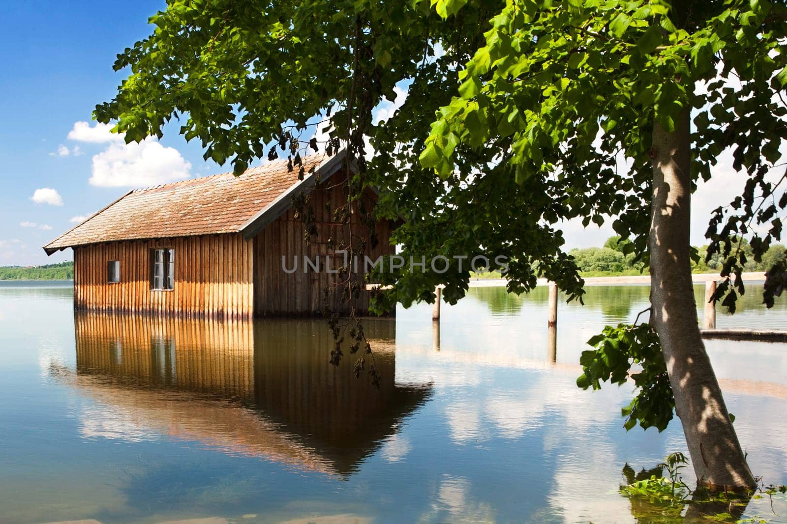 Flooding at Lake Ammersee
